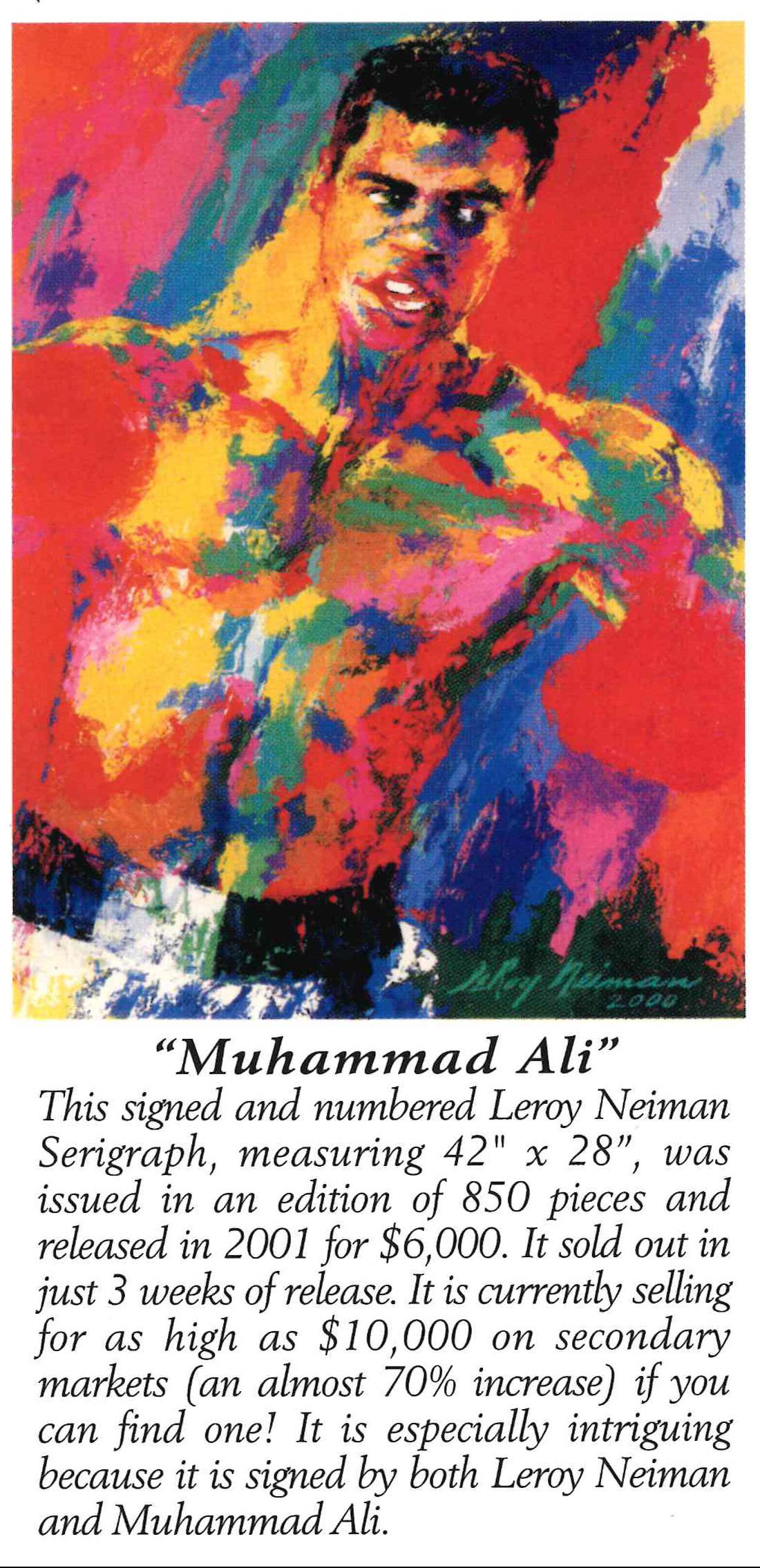 Muhammad Ali - Limited Edition - Hand signed and numbered by LeRoy Neiman - Print by Leroy Neiman