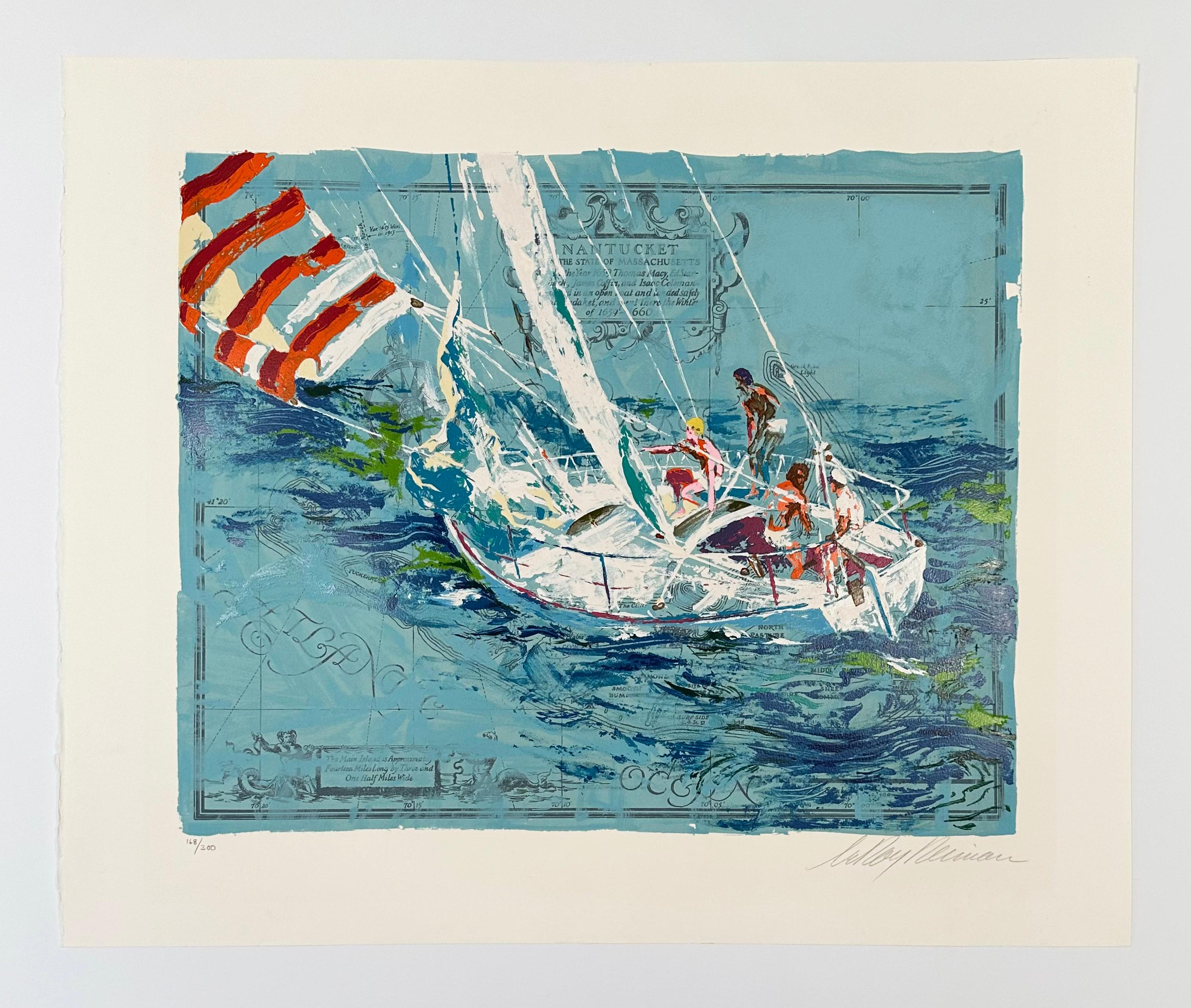 Vela a Nantucket - Print di Leroy Neiman