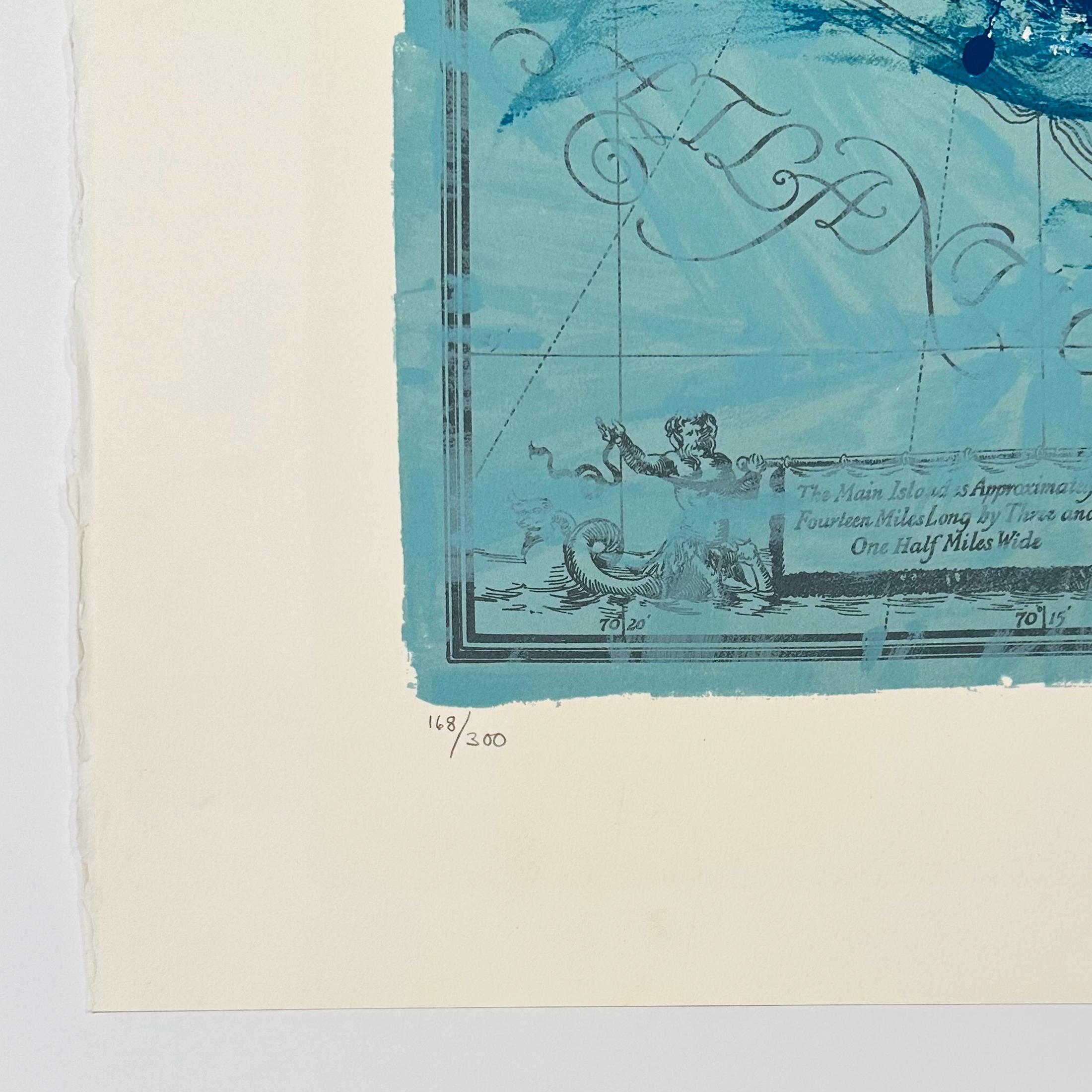 Vela a Nantucket - Landscape Print Blu di Leroy Neiman