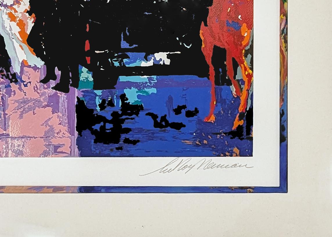 Noche de estreno en Broadway (Gran serigrafía firmada a mano) - Print de Leroy Neiman