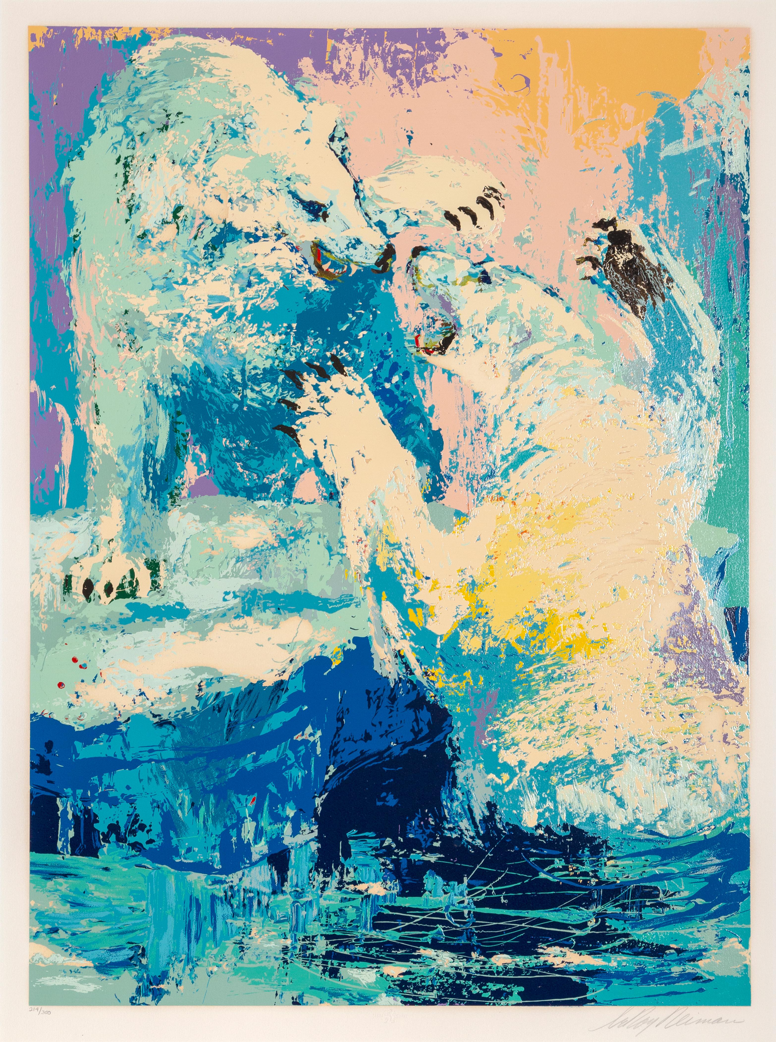 Polar bear at night by Goed Blauw Acrylic print 20 x 30 cm 