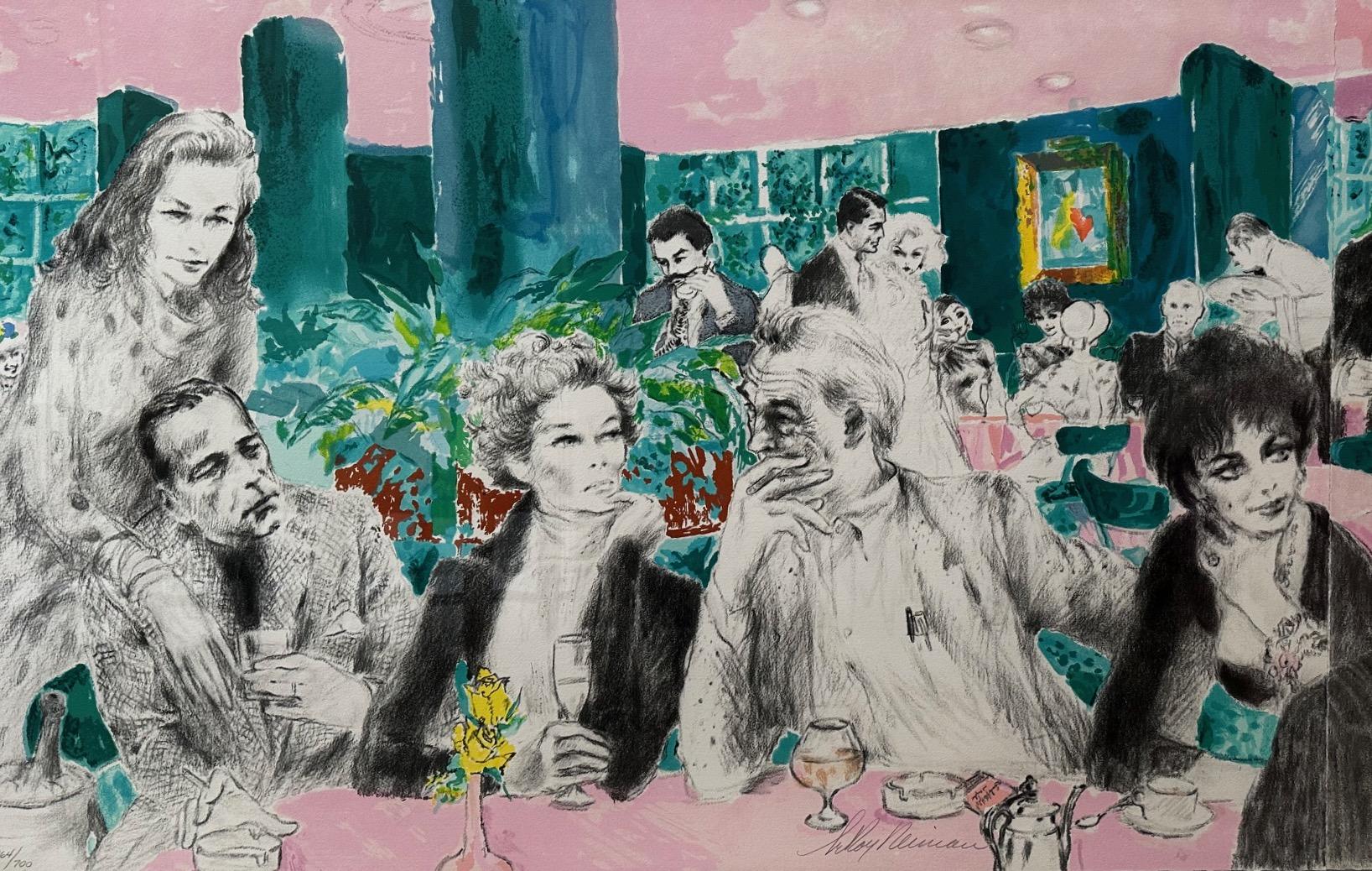 Polo Lounge - Contemporary Print by Leroy Neiman