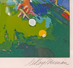 Pool Room, Hand Signed Serigraph, Edition of 350, Framed, Contemporary, 1971