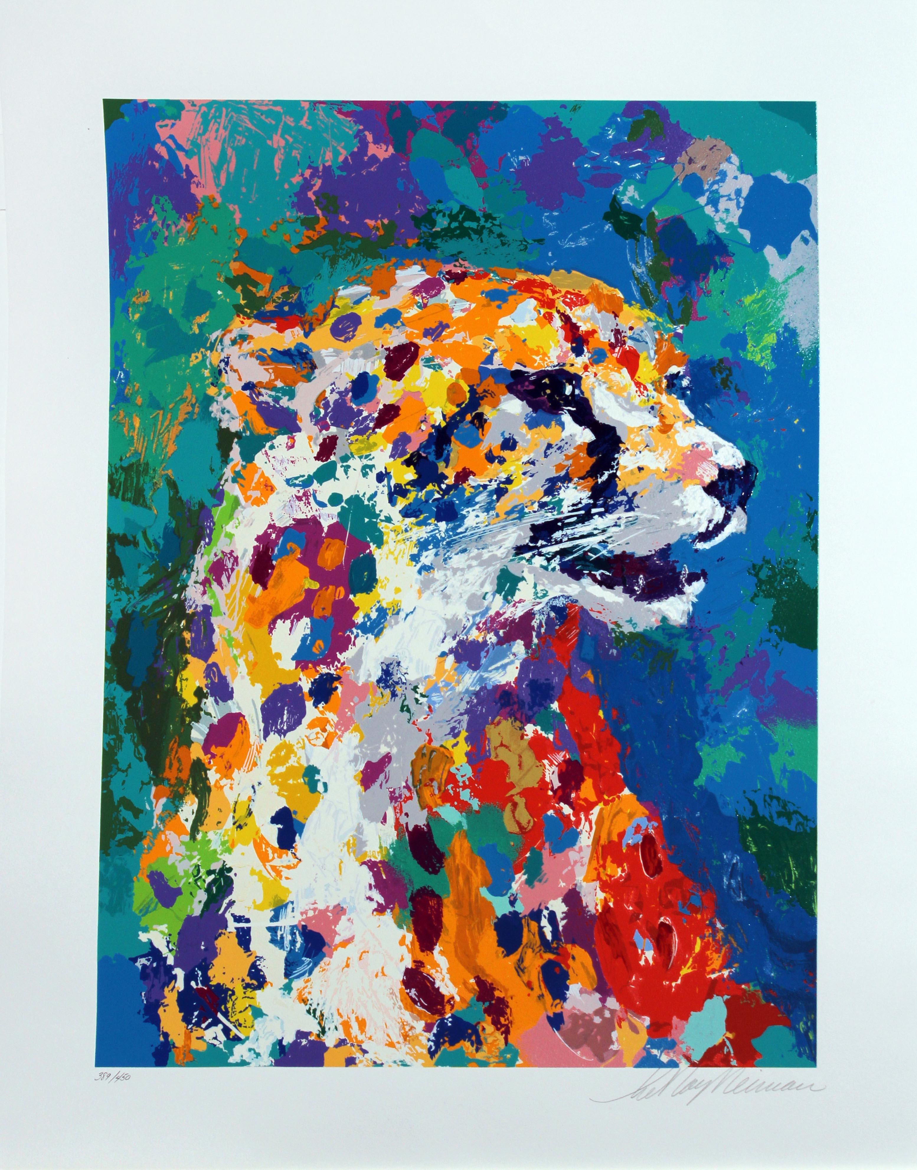 Animal Print de Leroy Neiman - Retrato de un guepardo