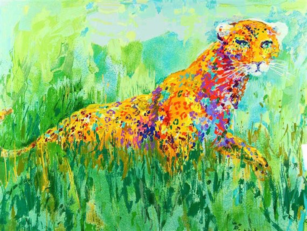 Prowling Leopard - Limited Edition Lithograph by LeRoy Neiman - Print by Leroy Neiman