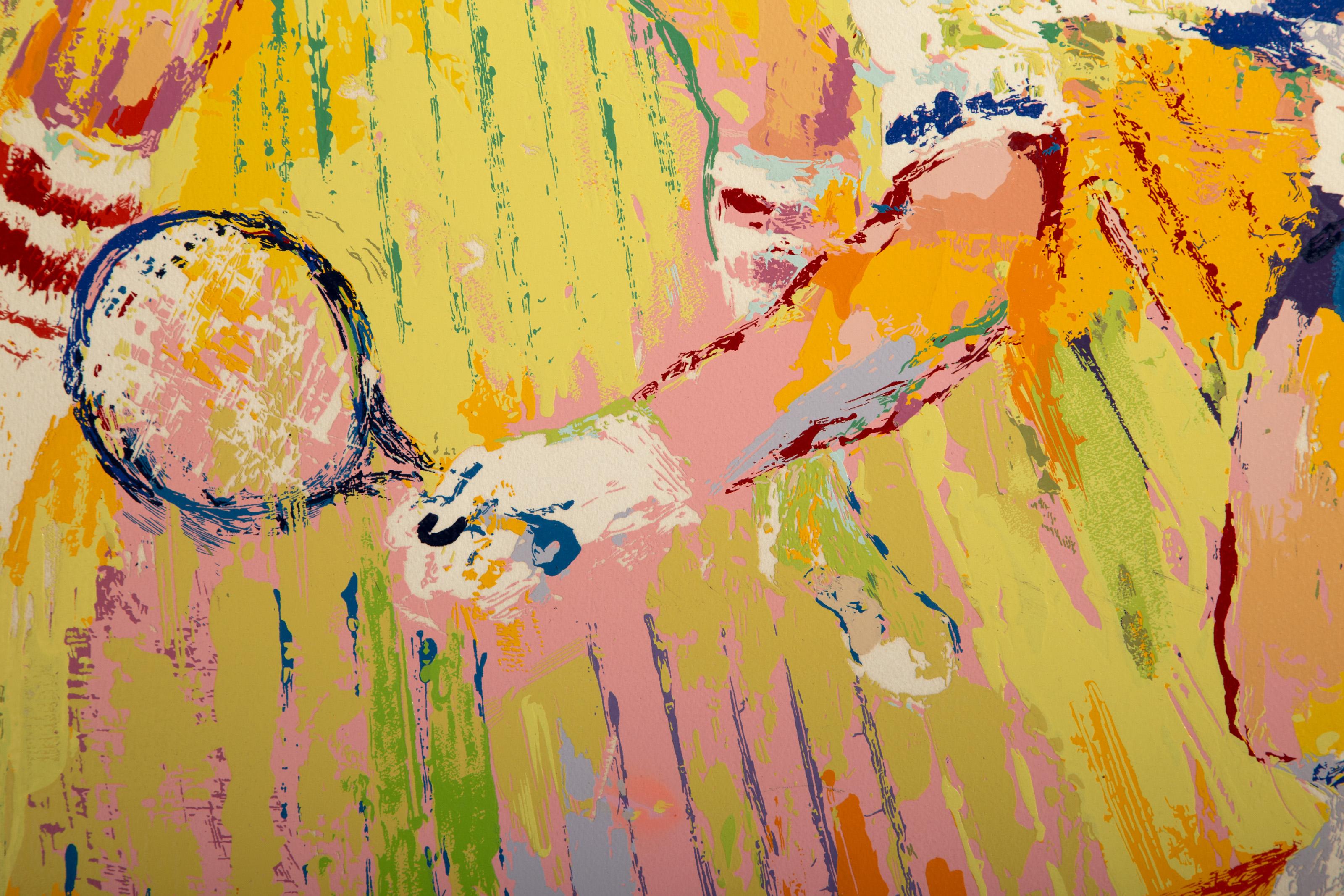 Racquetball, serigrafia sportiva Pop Art di LeRoy Neiman in vendita 1