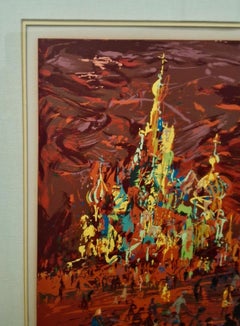 “Red Square” Serigraph on Paper