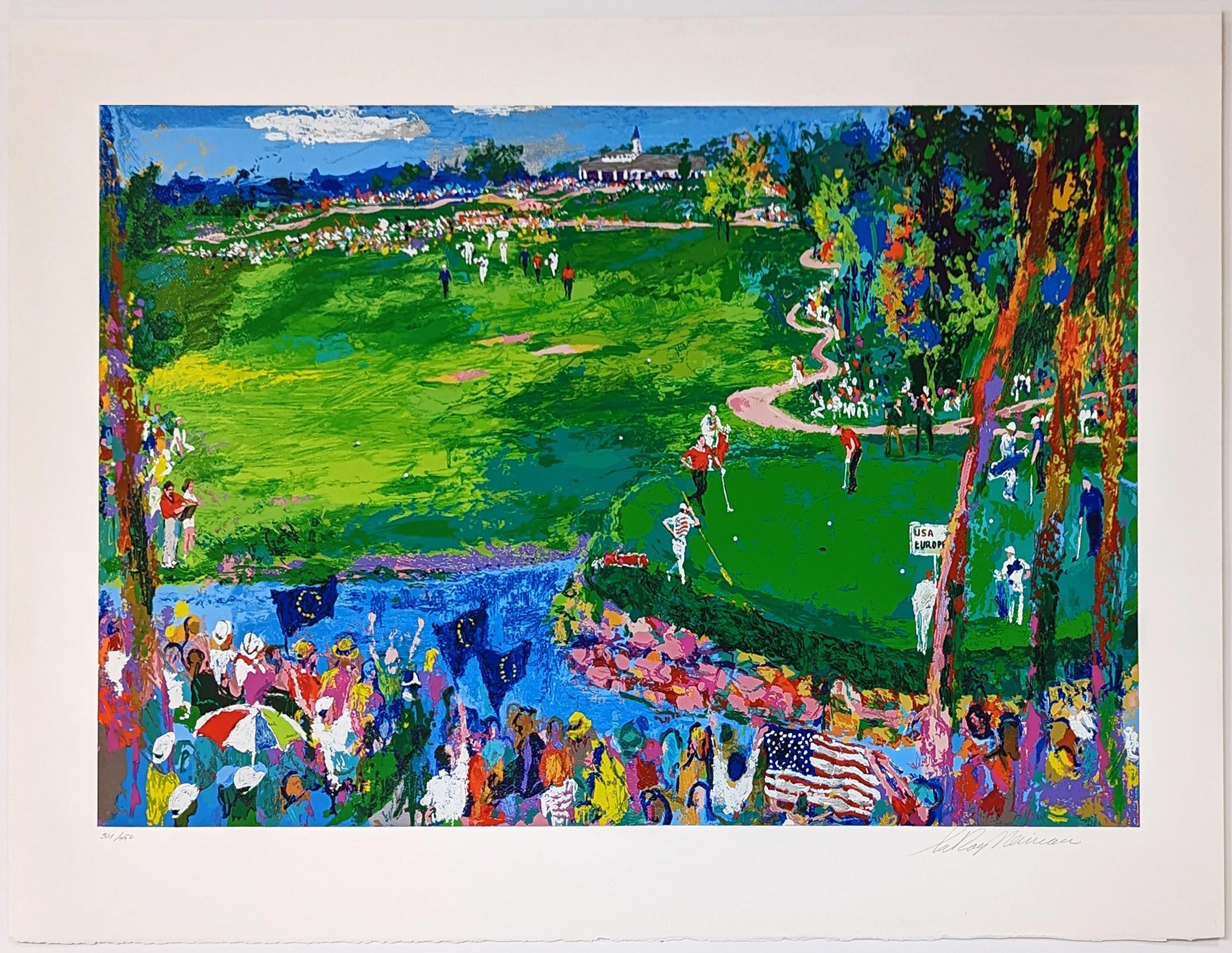 Leroy Neiman Figurative Print – RYDER CUP VALHALLA