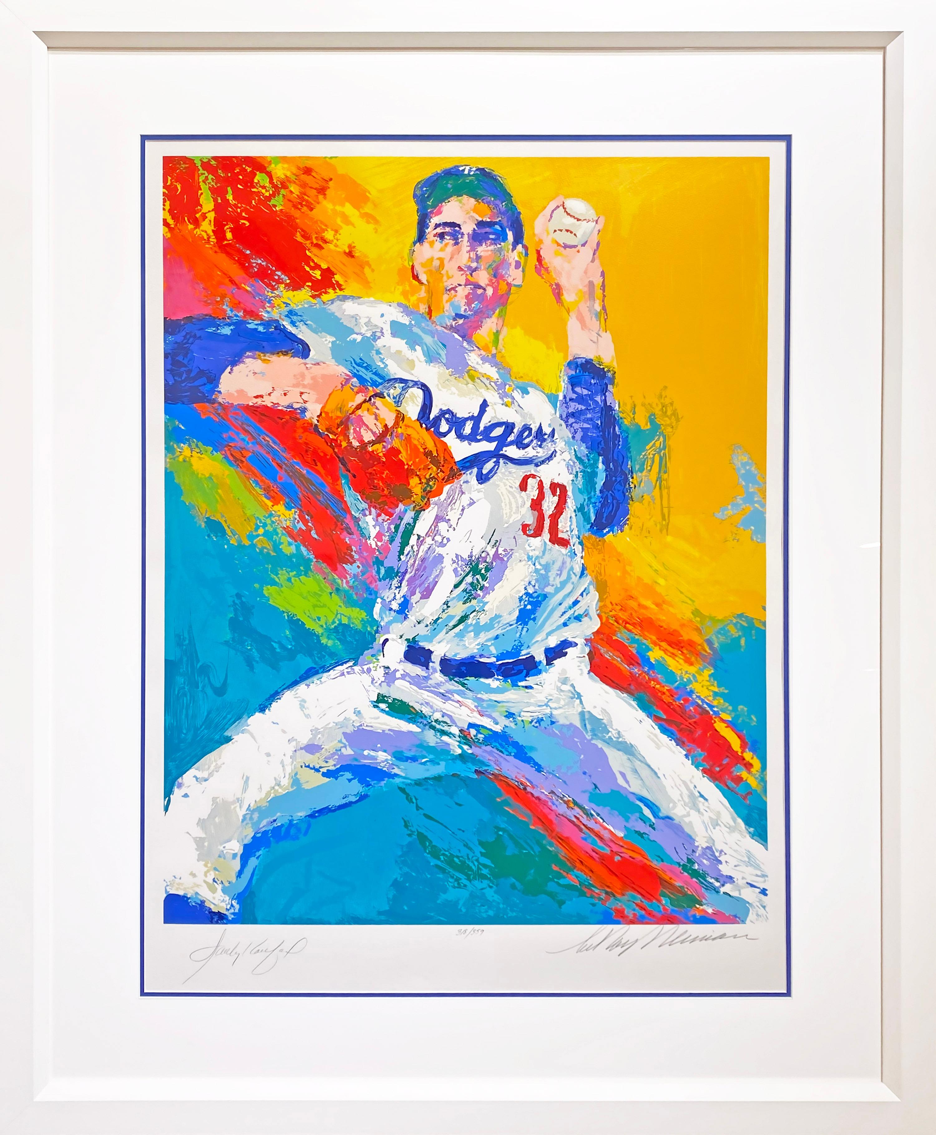 Sandy Koufax (Signed by Sandy Koufax) - Print by Leroy Neiman