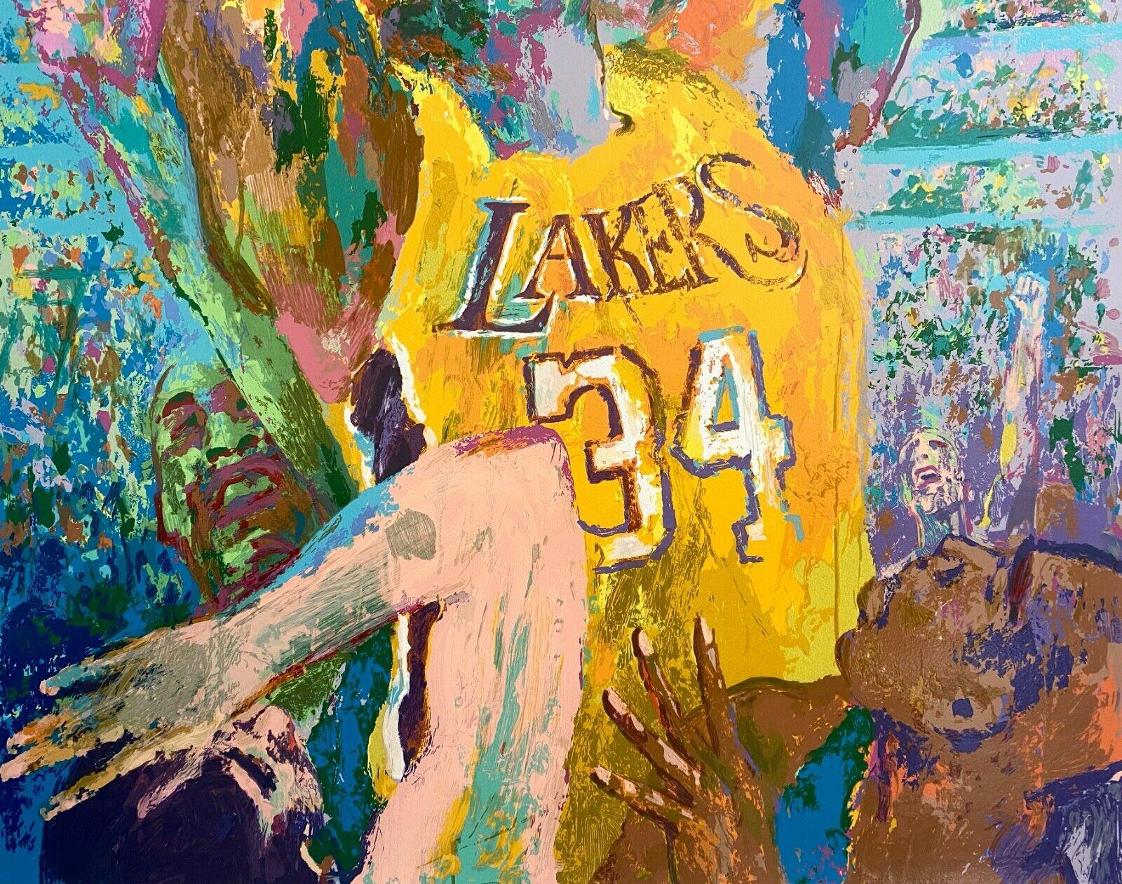 LeRoy Neiman Shaq, LeRoy Neiman ATHLETE and ARTIST SIGNED For Sale