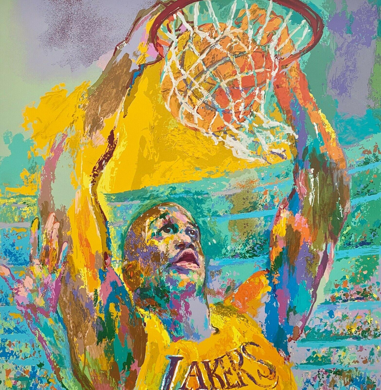 Shaq (Shaquille O'Neal / Los Angeles Lakers), LeRoy Neiman - Print de Leroy Neiman