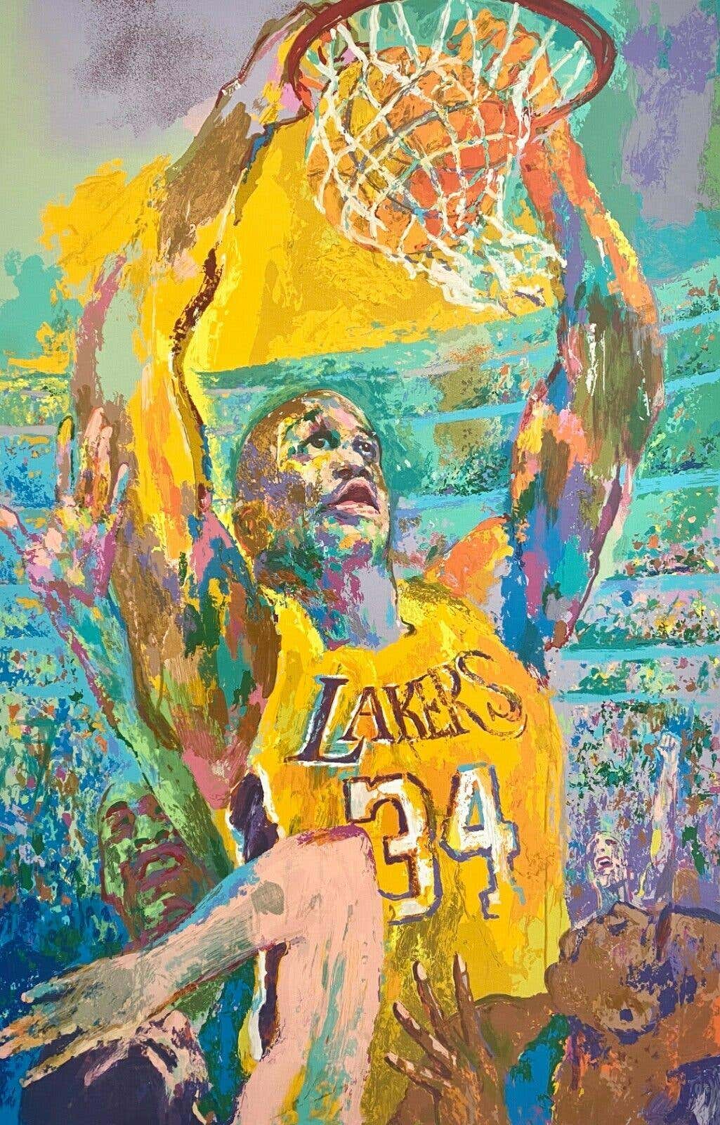 LeRoy Neiman - Shaq (Shaquille O'Neal / Los Angeles Lakers), LeRoy ...