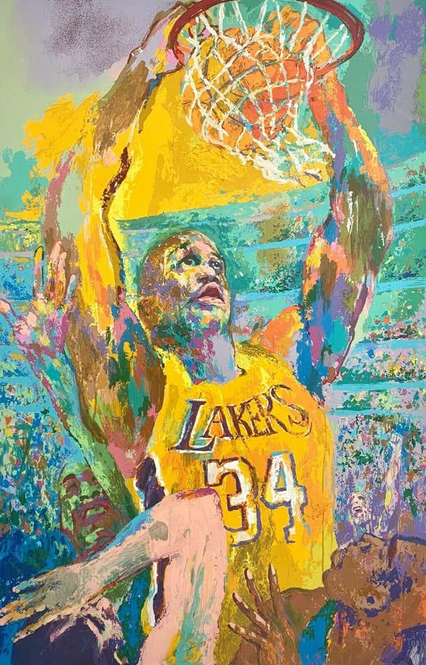 LeRoy Neiman - Shaq (Shaquille O'Neal / Los Angeles Lakers), LeRoy ...
