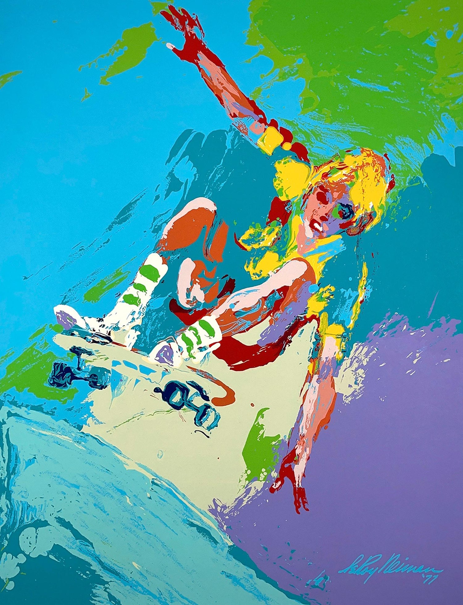 Neiman Buffard Leroy Neiman Orange Football