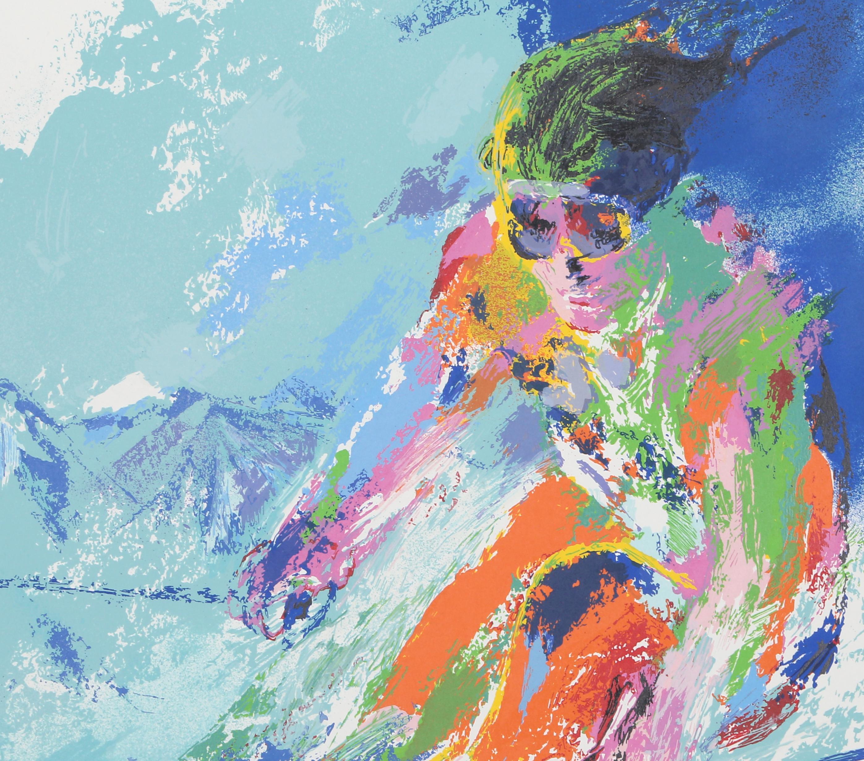 Skier - Print by Leroy Neiman