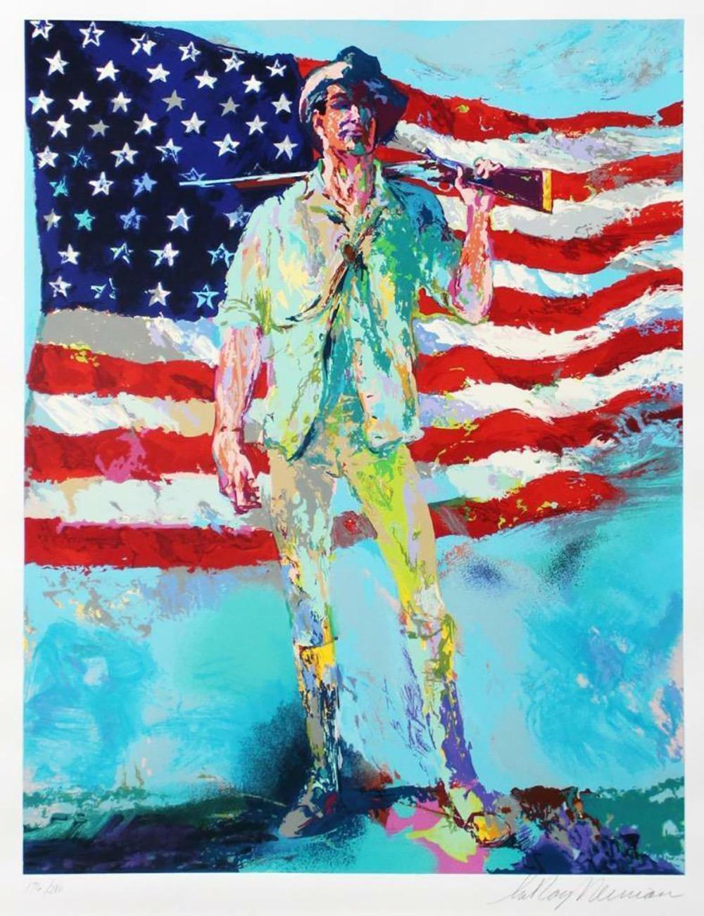 Leroy Neiman Figurative Print - The Minuteman