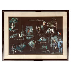 Signierte Lithographie „Prostituee Francaise“ von La Nuit De Paris von LeRoy Neiman