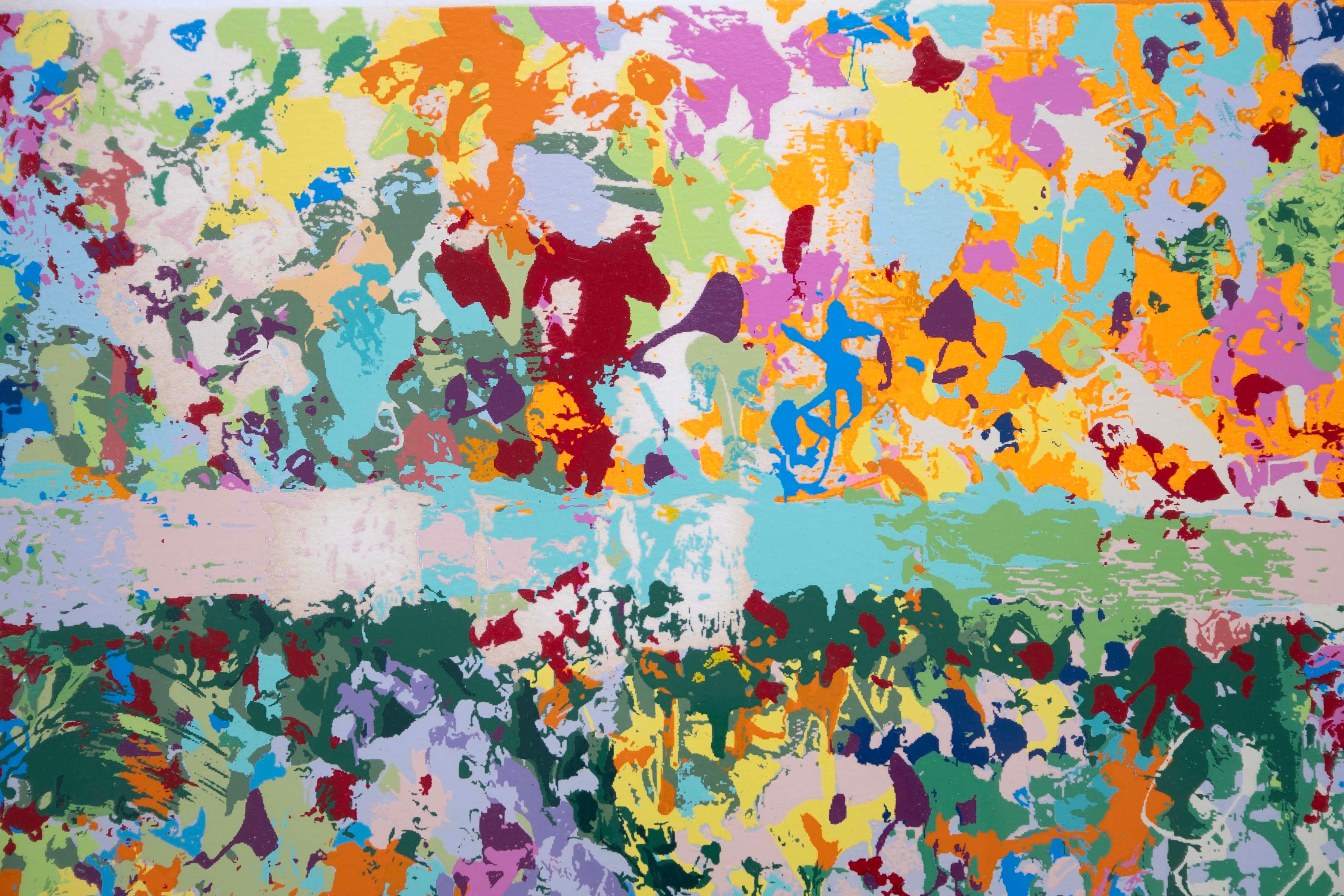 Leroy Neiman Silverdome Super Bowl Signed Silkscreen on Paper 33/300 Framed 1982 For Sale 1