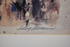 LeRoy Neiman "Stock Exchange" 1977 Print