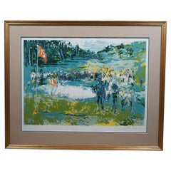 LeRoy Neiman Tournament Golf 15th Hole Artists Proof Serigraph Print 42"