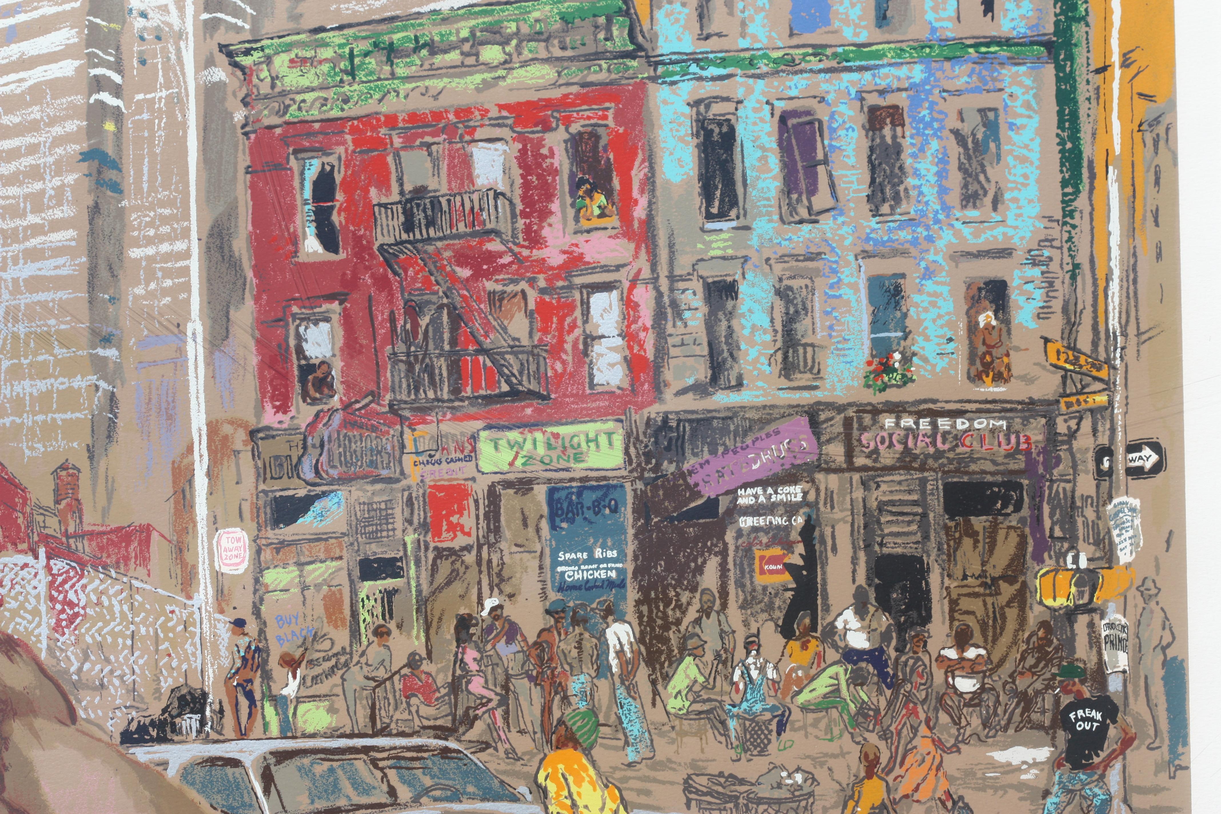 20th Century Leroy Nieman, (American, 1921-2012) Harlem Streets For Sale