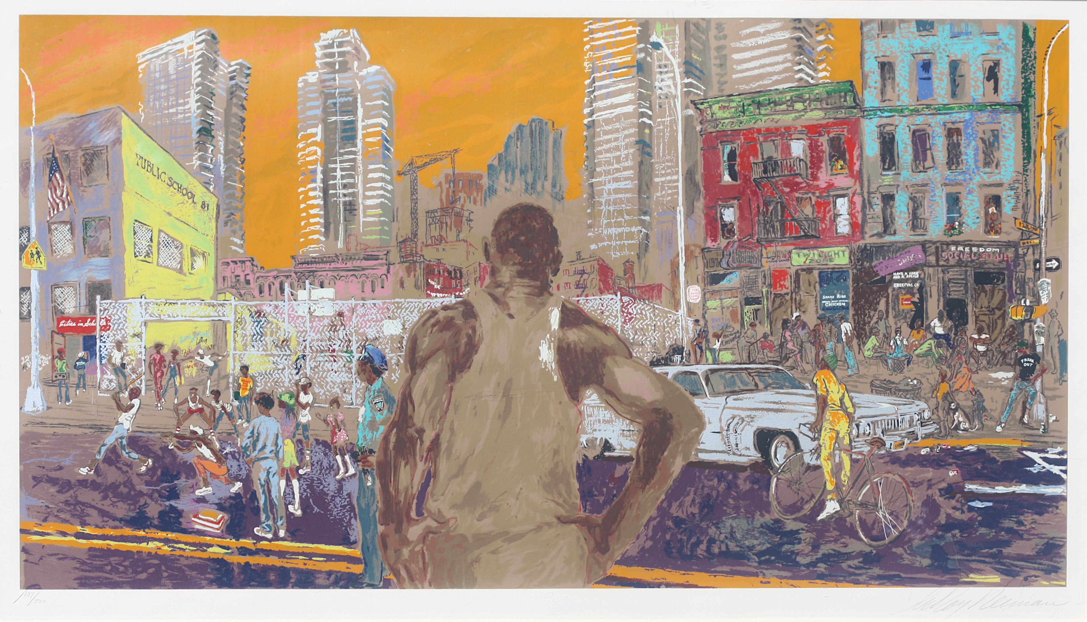 Leroy Nieman, (American, 1921-2012) Harlem Streets For Sale 2