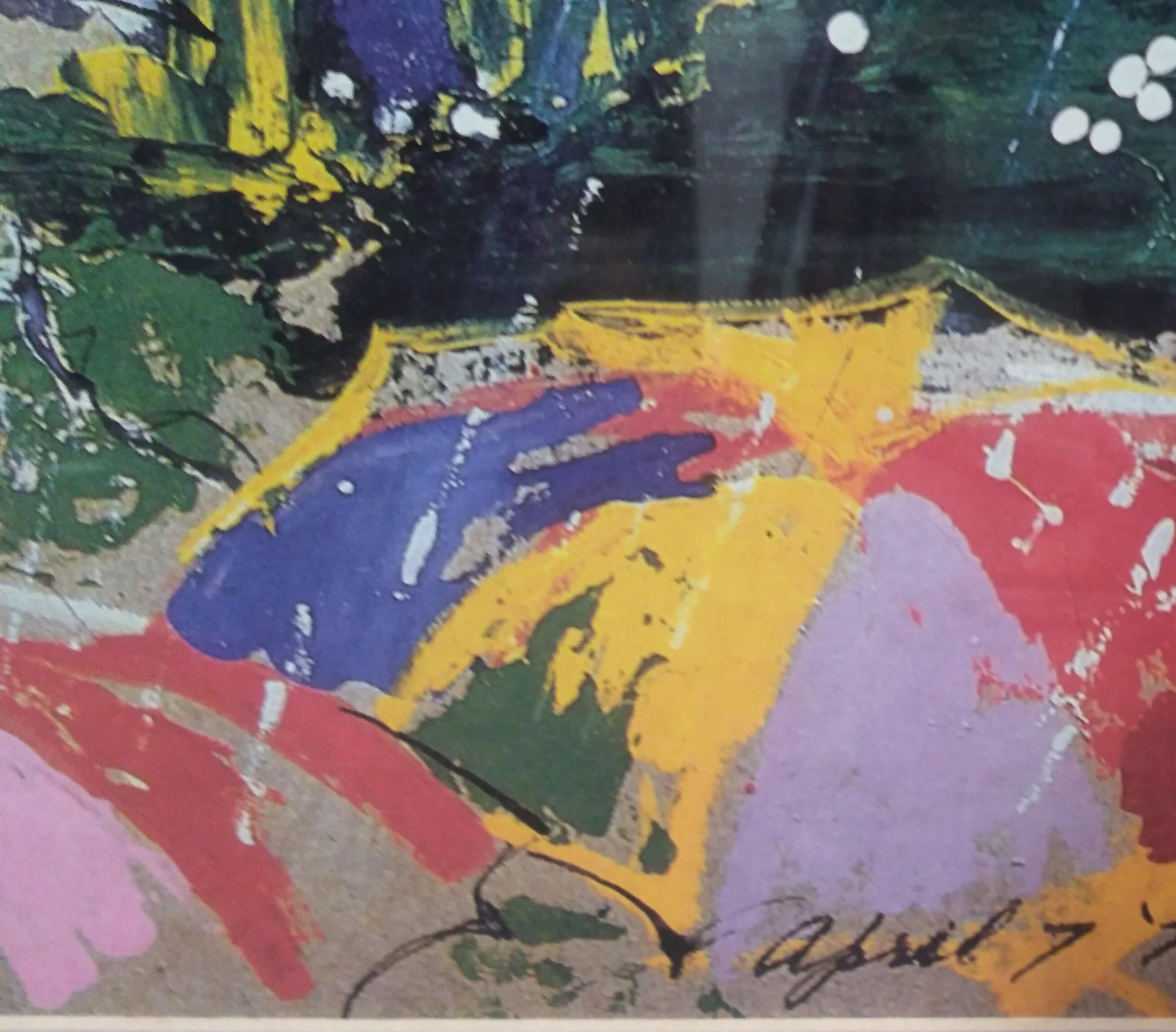 Leroy Nieman Arnold Palmer Augusta Póster Moderno en venta