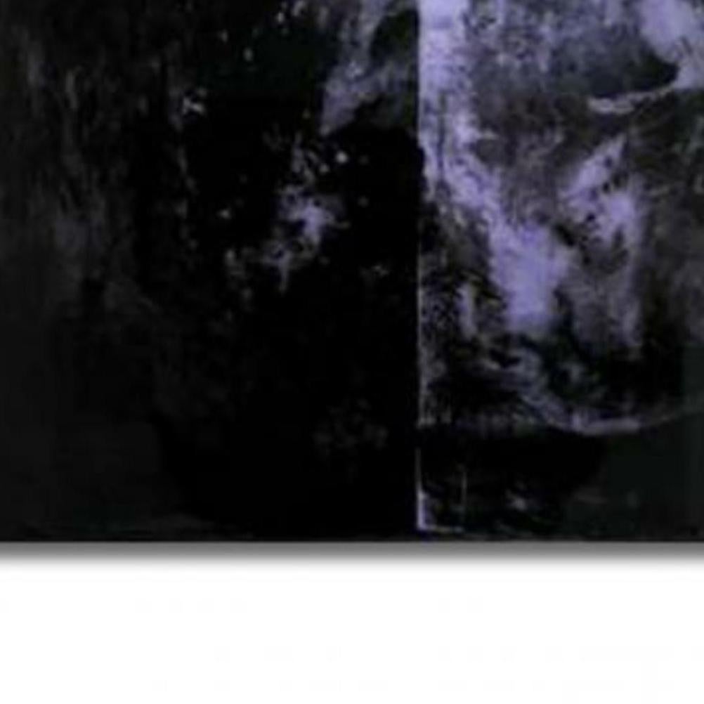 93 MILLION MILES VIII - Noir Abstract Painting par Leroy Projects