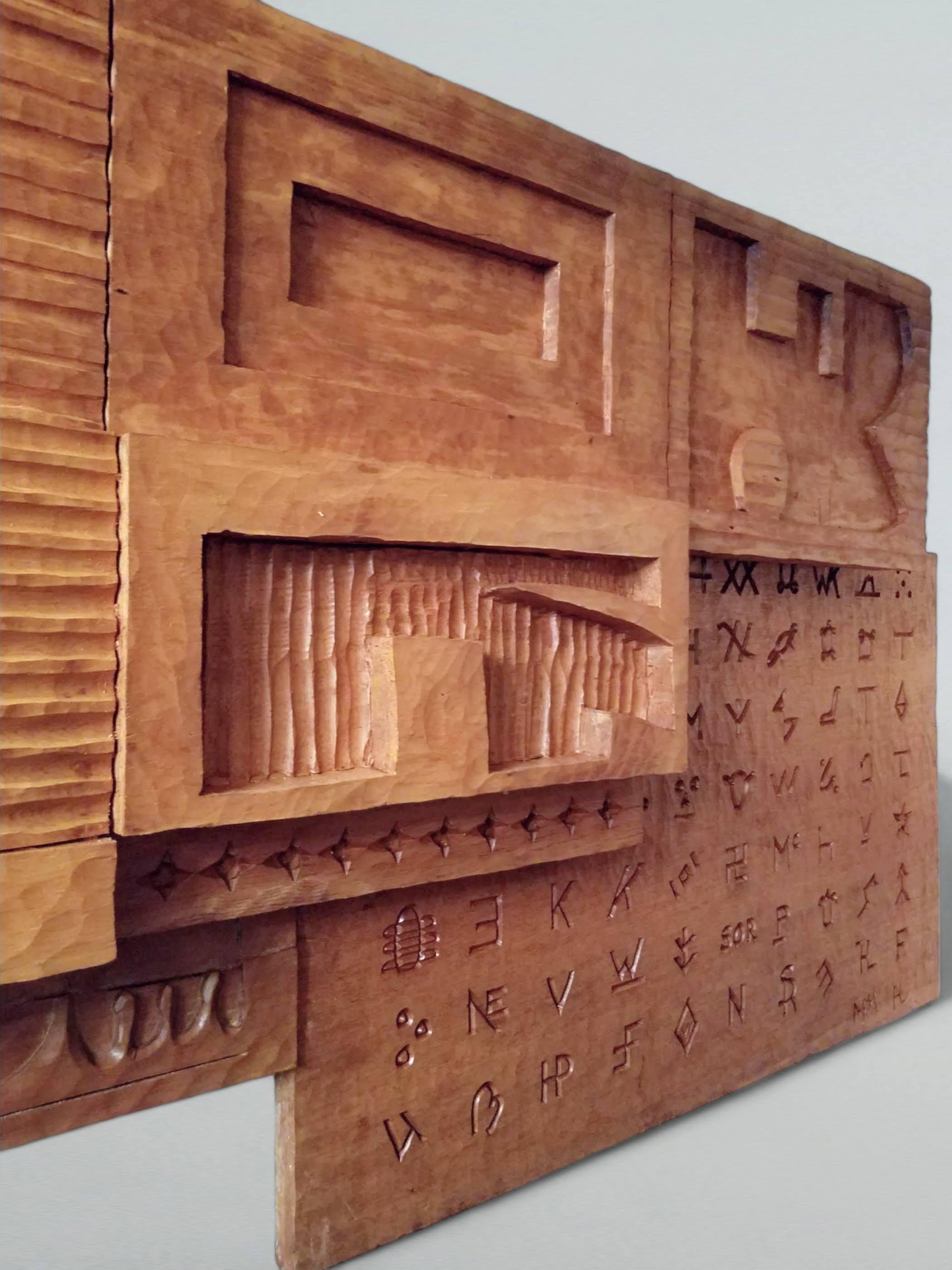 Leroy Setziol Carved Wall Sculpture 1963 For Sale 6