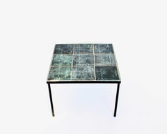 Les 2 Potiers Michelle und Jacques Serre Deux Potiers Französisch Keramik Beistelltisch