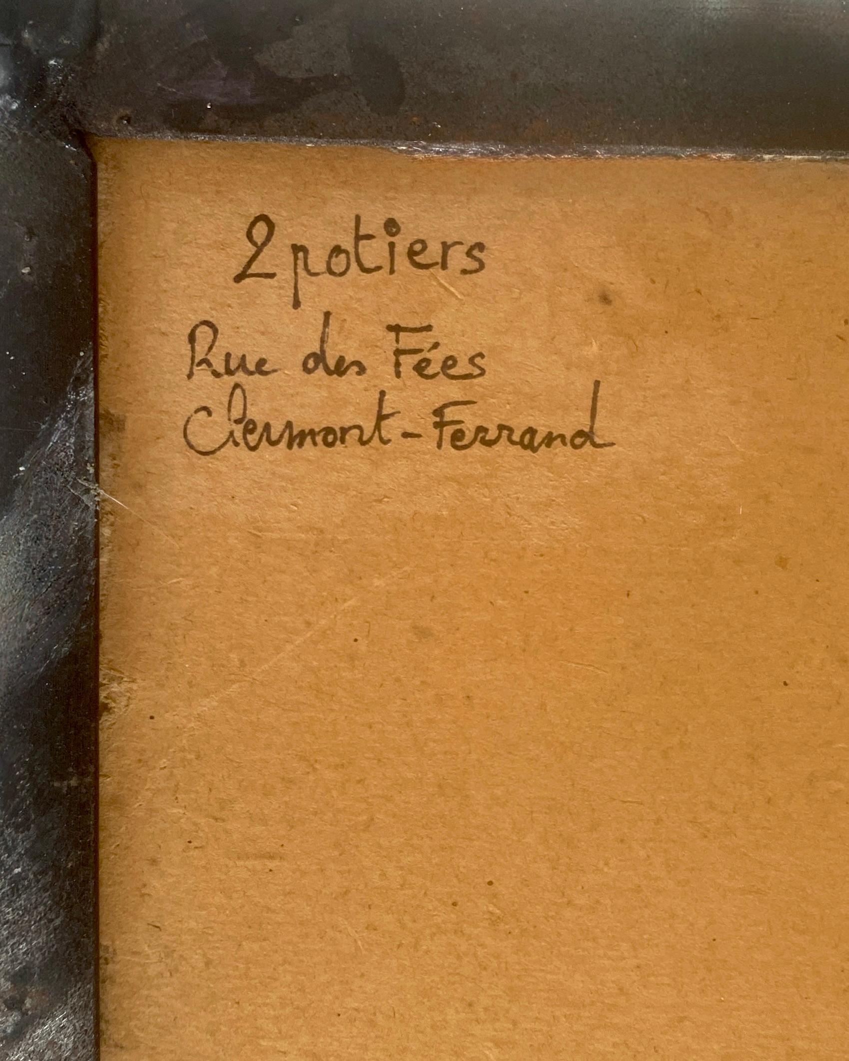 Les 2 Potiers, Michelle et Jacques Serre Table d'appoint en céramique française en vente 1