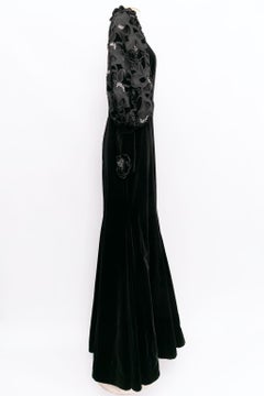 Les 5A robe longue en velours