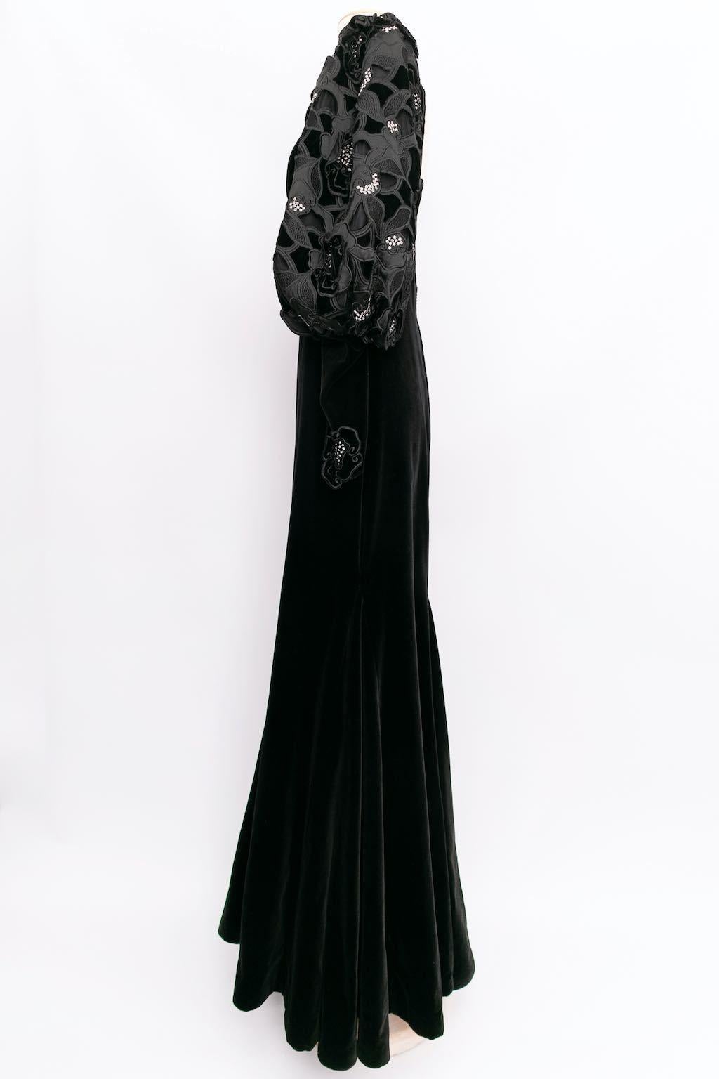 Vestido largo de terciopelo Les 5A en Bueno estado para la venta en SAINT-OUEN-SUR-SEINE, FR