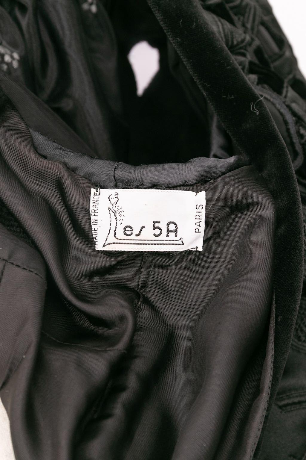 Vestido largo de terciopelo Les 5A en venta 2