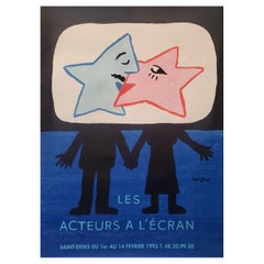 „Les Acteurs A Lecran“ von SAVIGNAC, Französisches Filmfestplakat, 1993