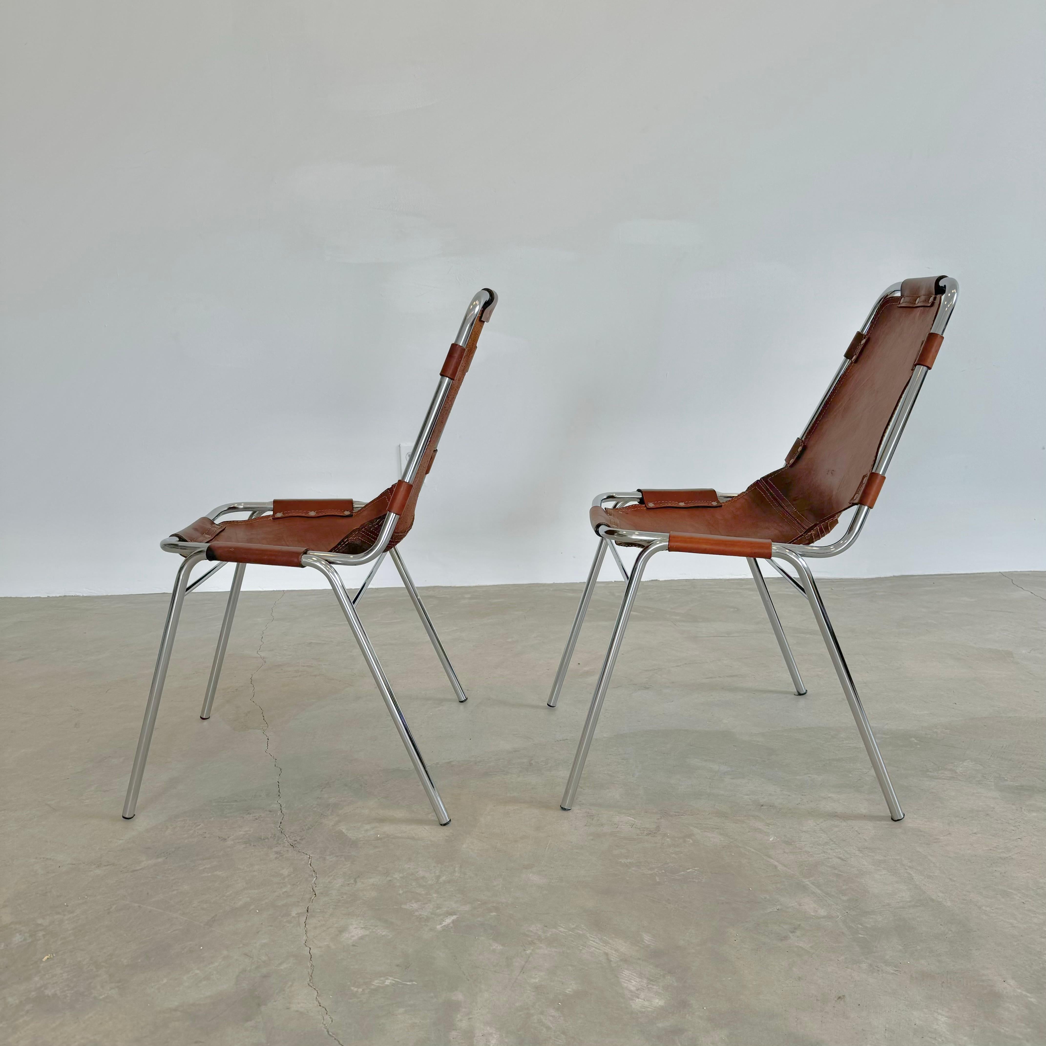 Les Arc Dining Chairs Selected by Charlotte Perriand, 1960s France For Sale 4
