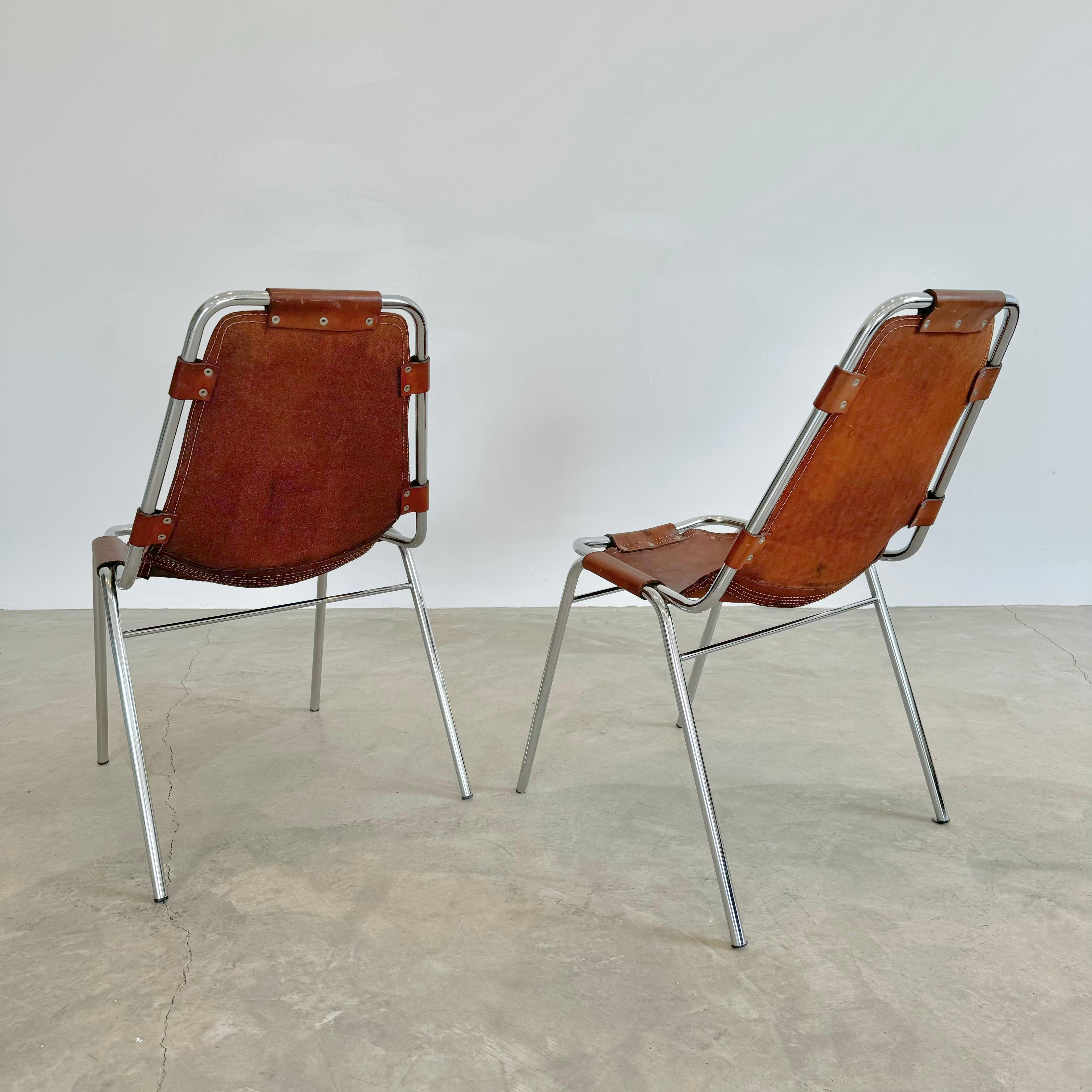 Les Arc Dining Chairs Selected by Charlotte Perriand, 1960s France For Sale 5