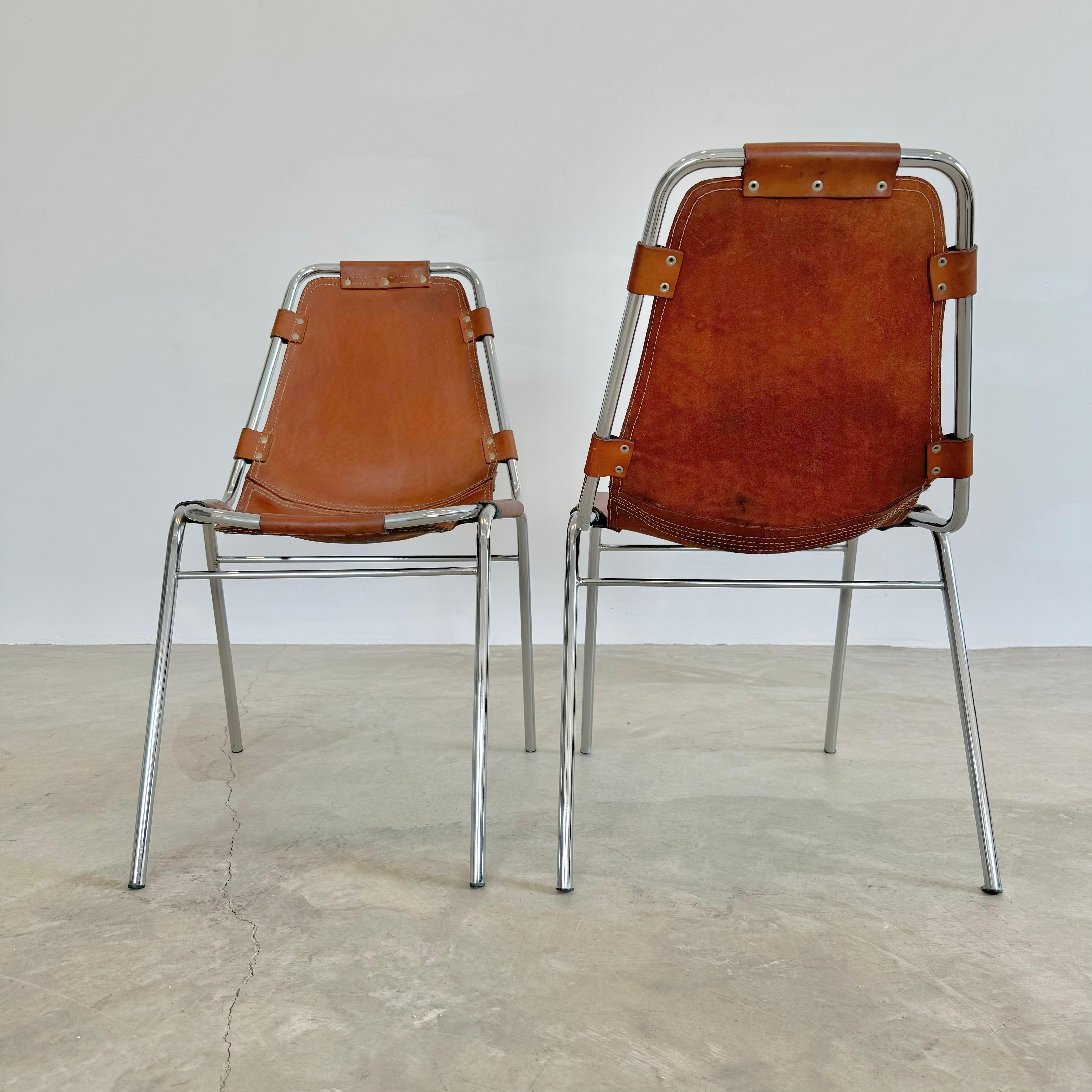 Les Arc Dining Chairs Selected by Charlotte Perriand, 1960s France For Sale 11