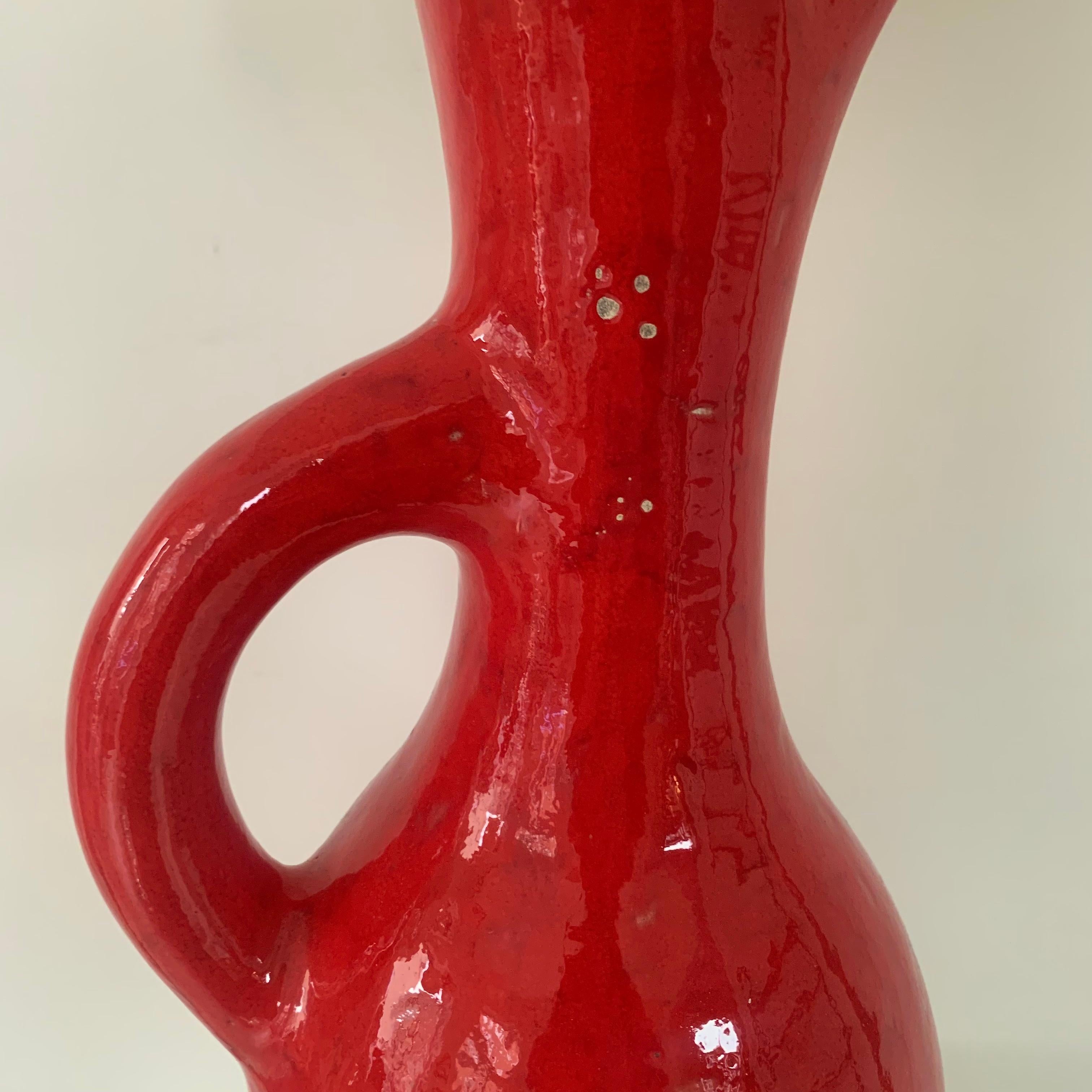 Les Archanges/Gilbert Valentin Grande lampe de table signée, années 1950, Vallauris. en vente 6