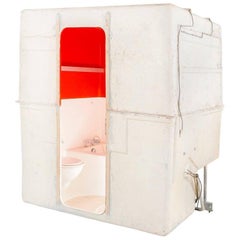 Vintage Les Arcs 1800 Prefabricated Bathroom Unit by Charlotte Perriand & Rare Sconces