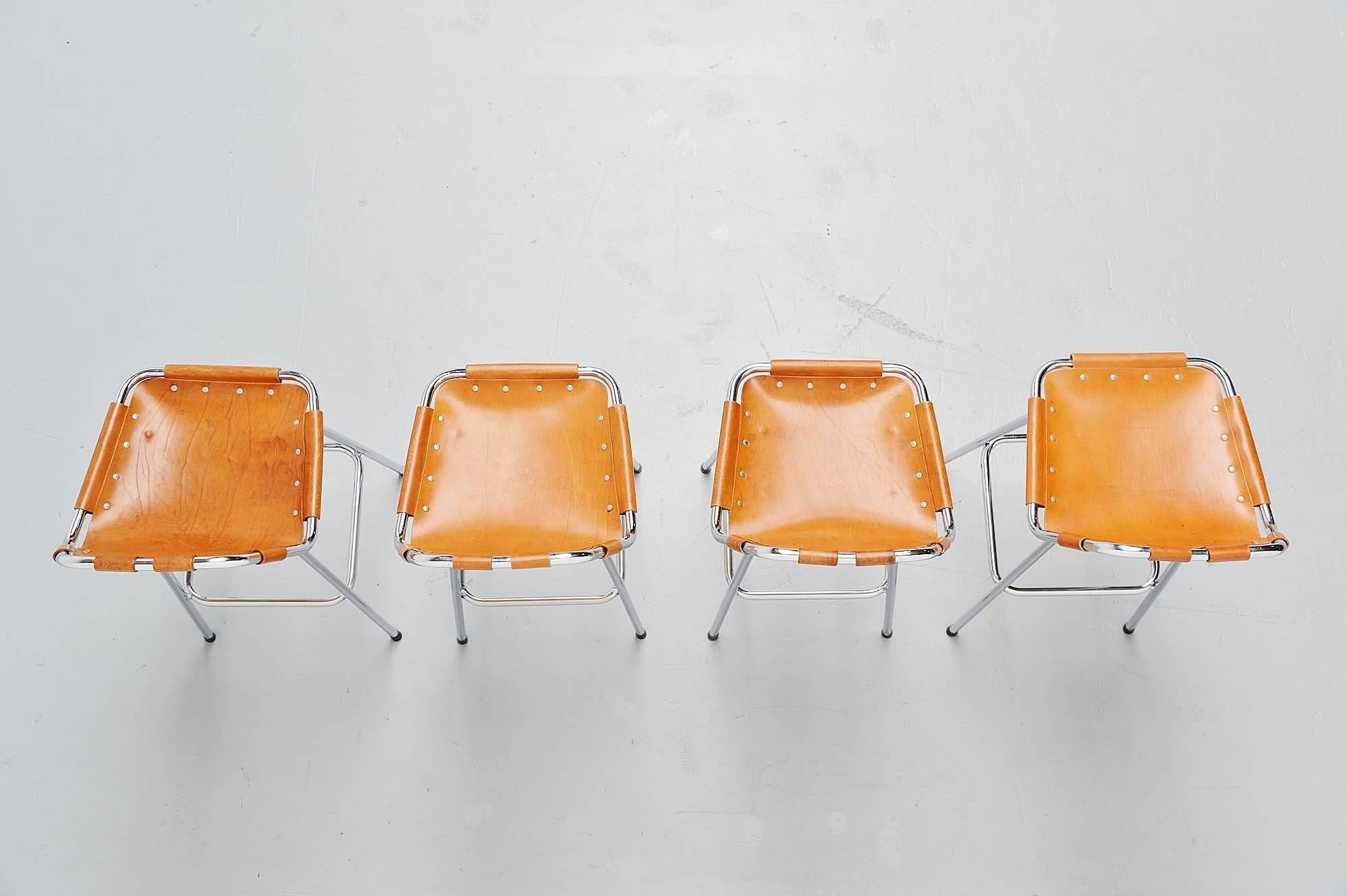 Mid-Century Modern Les Arcs Bar Stools Used by Charlotte Perriand, 1960