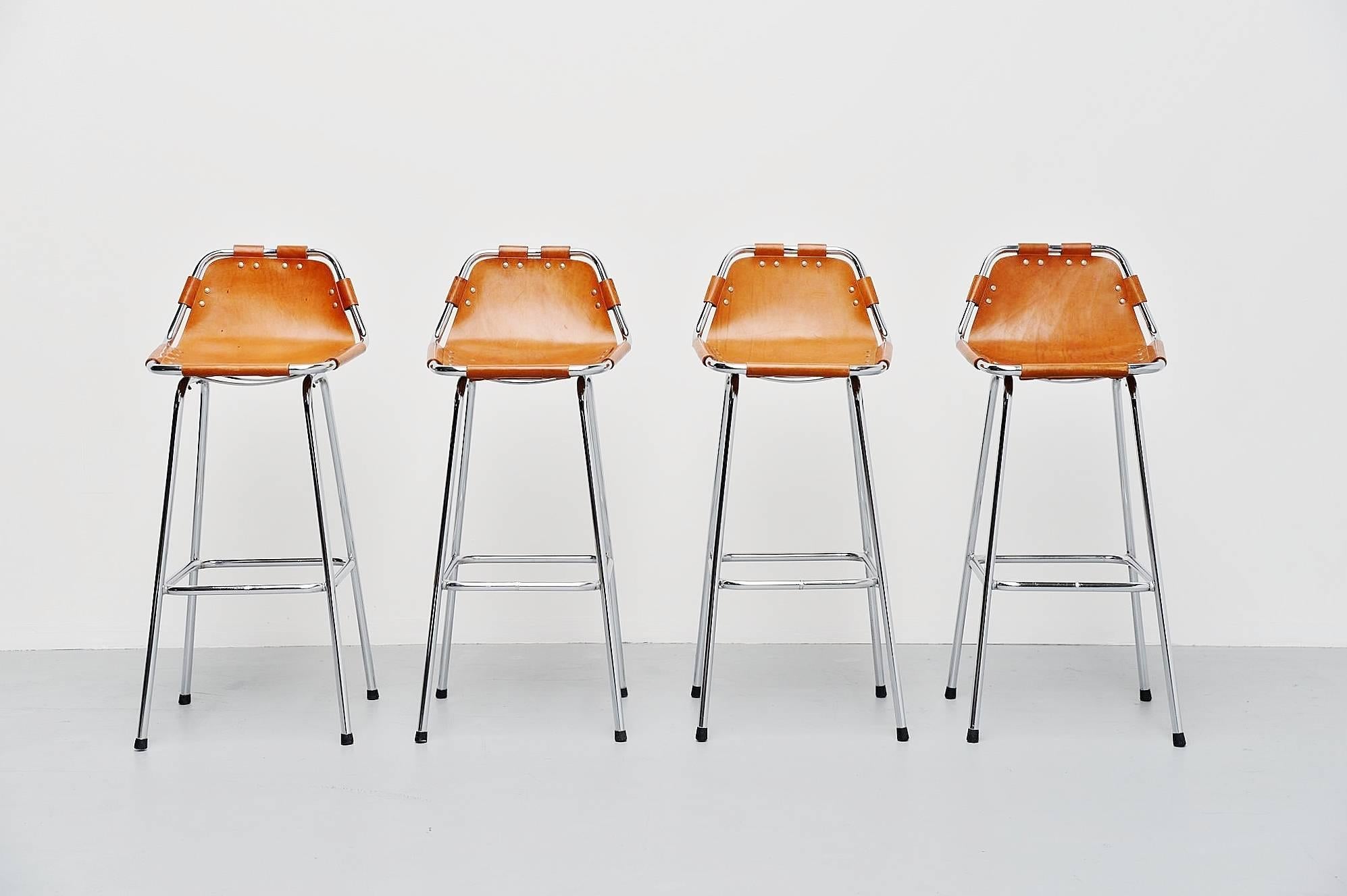 Les Arcs Bar Stools Used by Charlotte Perriand, 1960 In Excellent Condition In Roosendaal, Noord Brabant