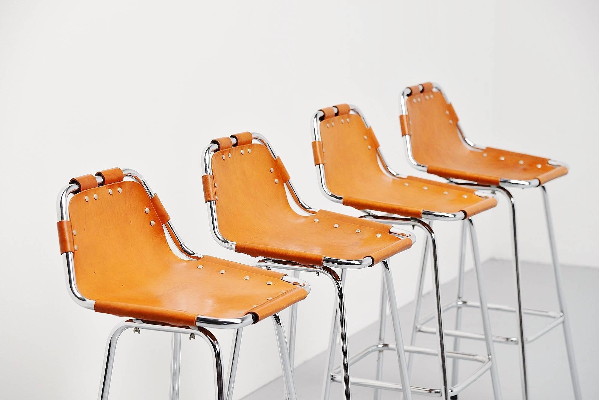 Mid-20th Century Les Arcs Bar Stools Used by Charlotte Perriand, 1960