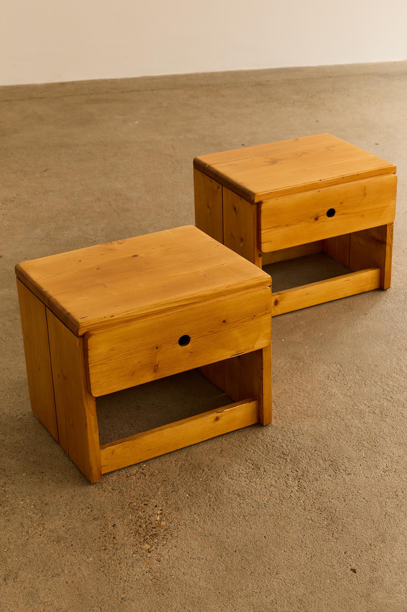 Modern Les Arcs Bedside Drawers For Sale