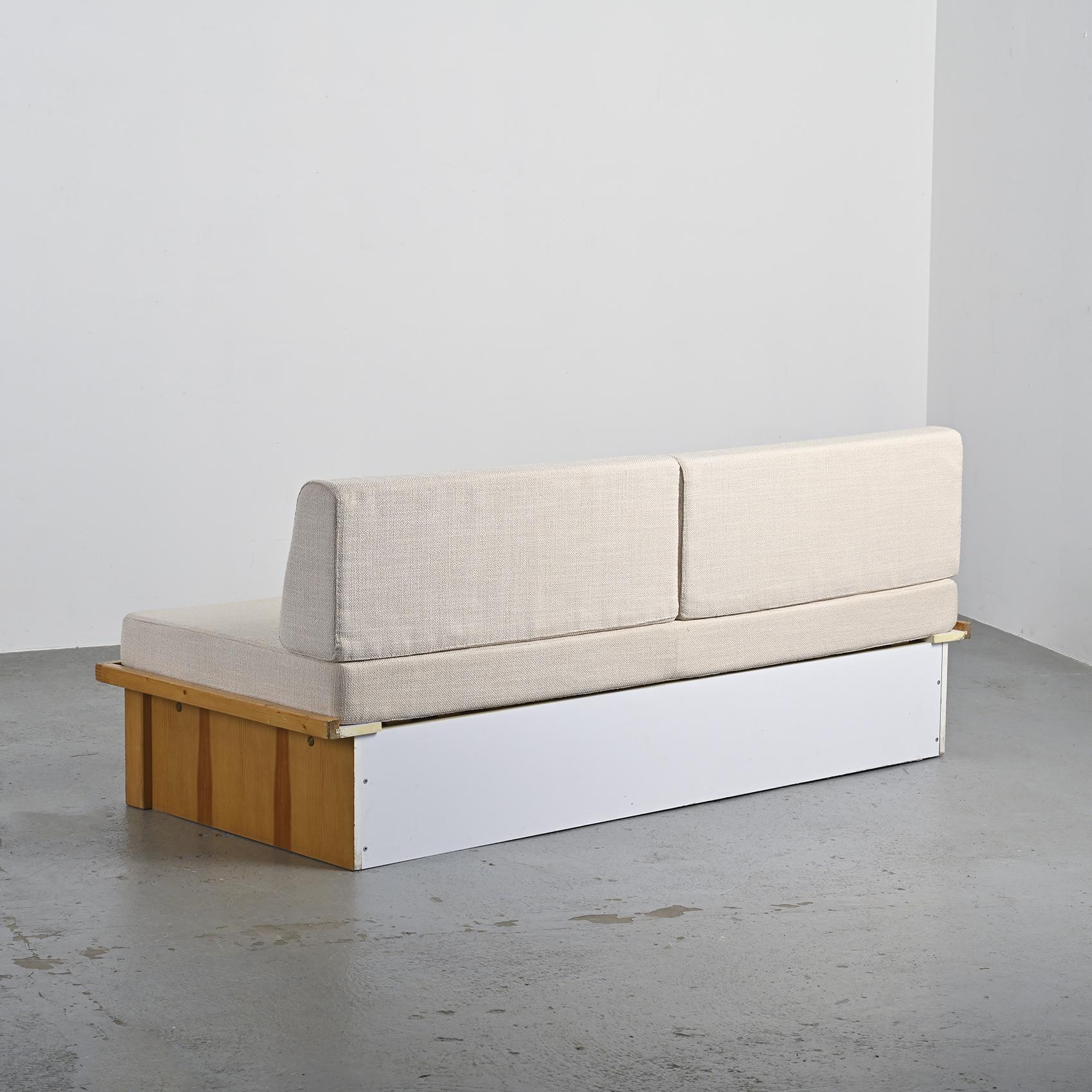 20th Century Les Arcs Bench by Charlotte Perriand circa 1973