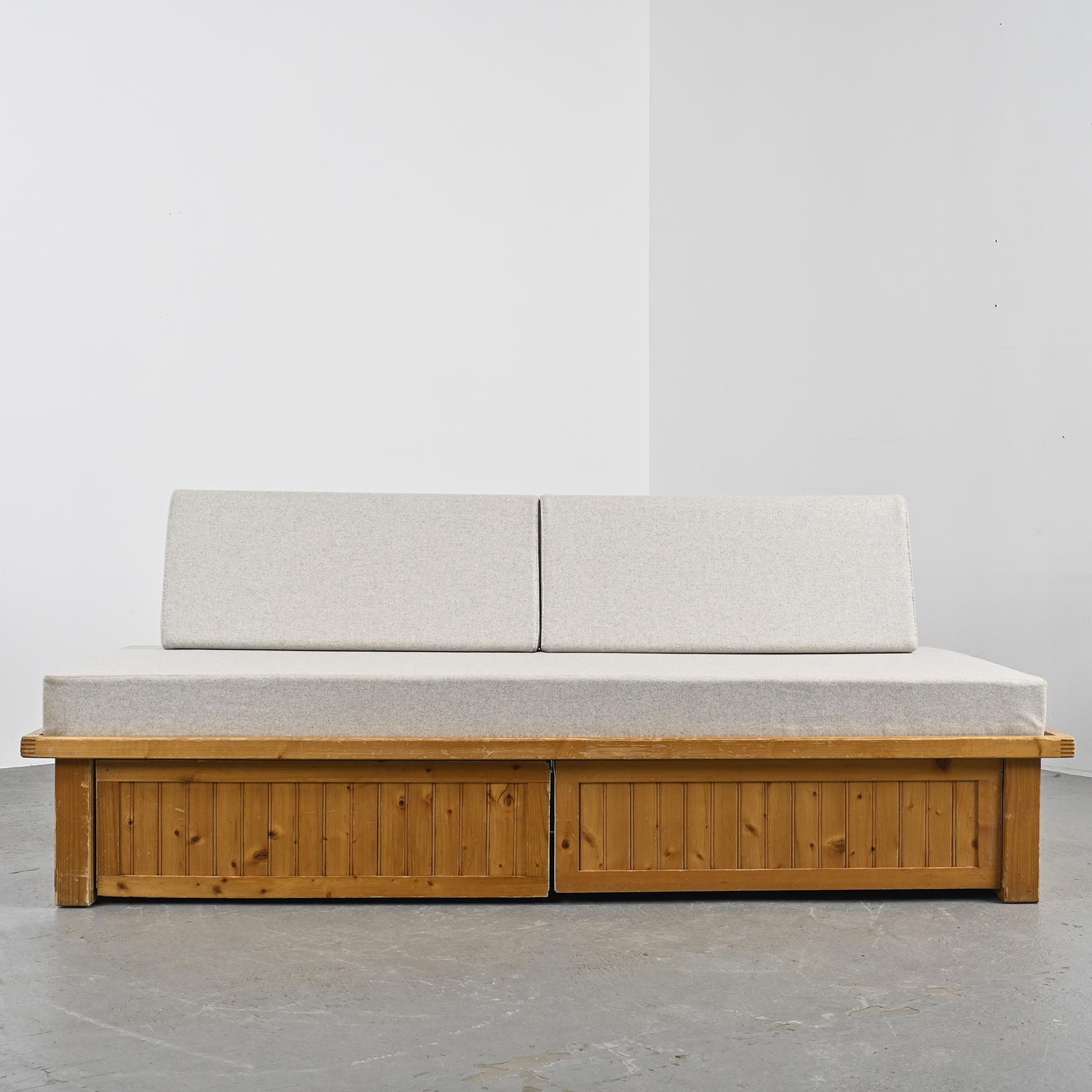 Les Arcs Bench by Charlotte Perriand, circa 1973 1