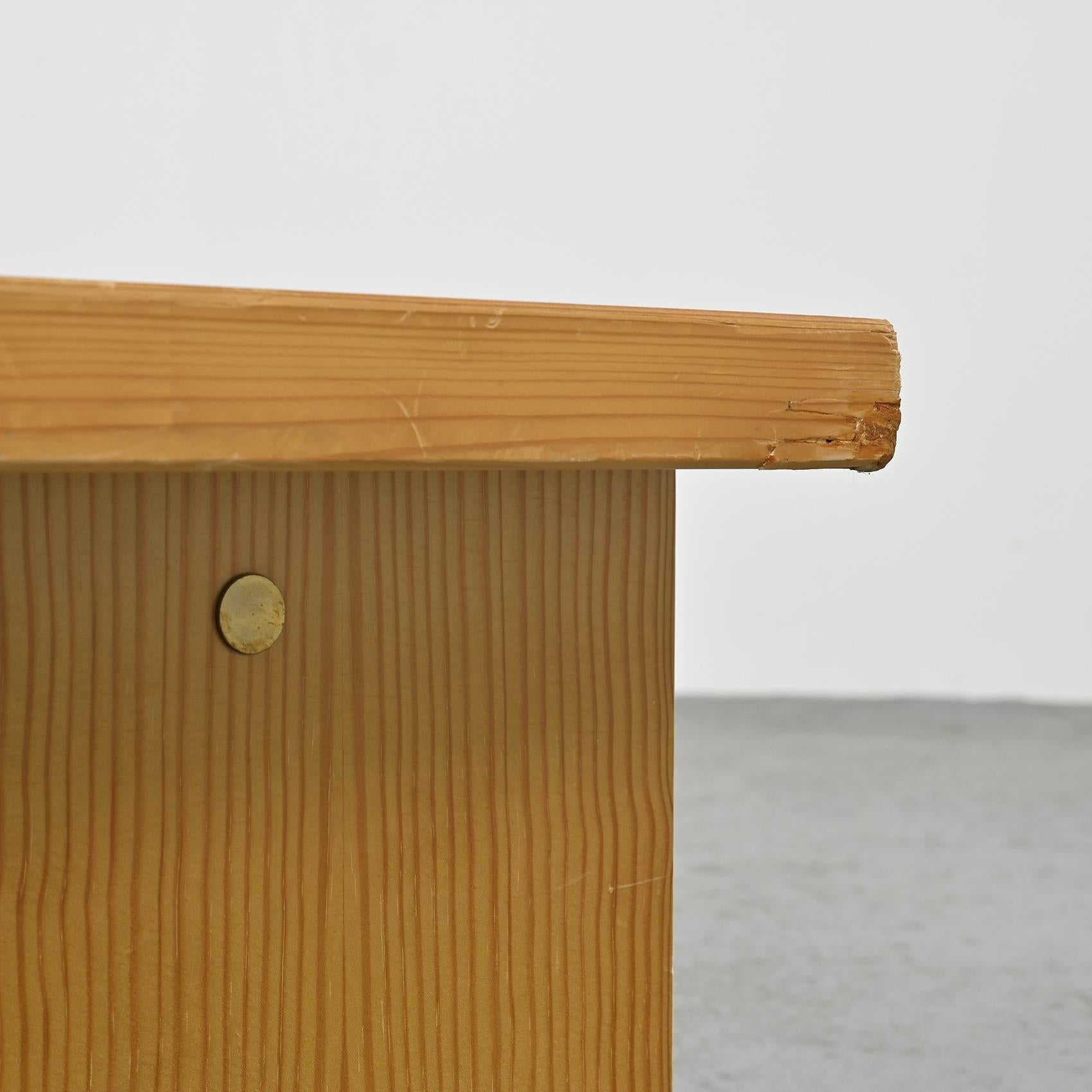 Les Arcs Bench by Charlotte Perriand circa 1973 2