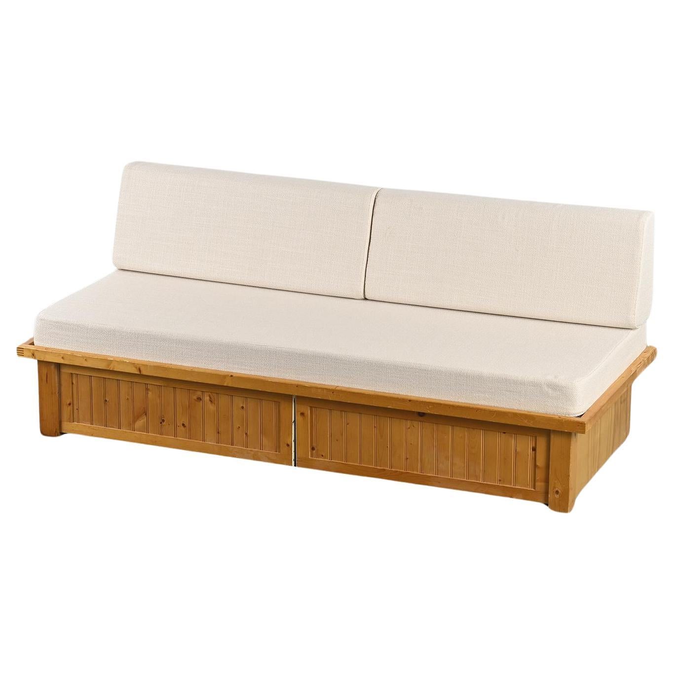  Les Arcs Bench by Charlotte Perriand circa 1973  For Sale