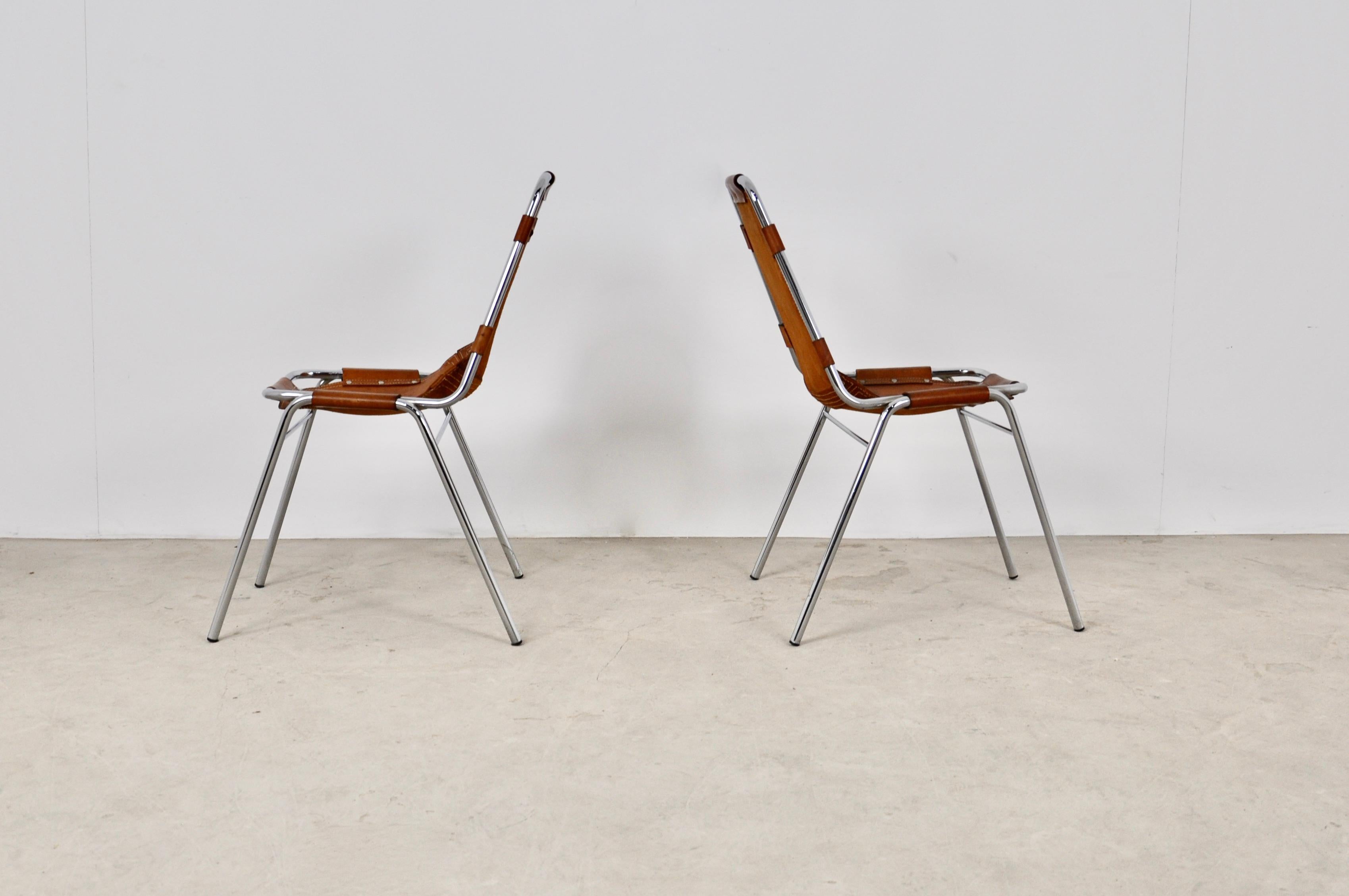 Metal Les Arcs Chairs by Charlotte Perriand, 1960s Set 2