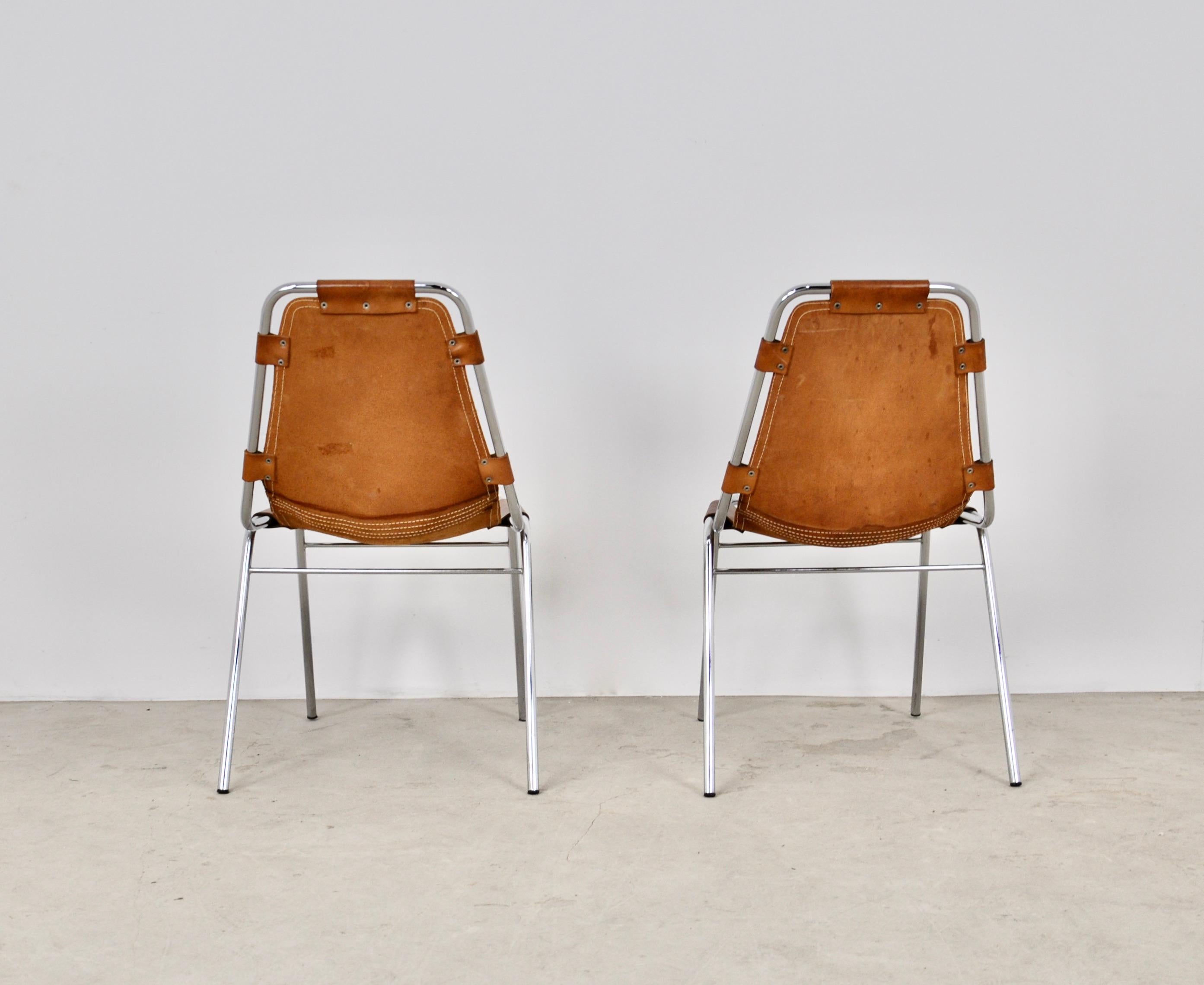 Les Arcs Chairs by Charlotte Perriand, 1960s Set 2 1